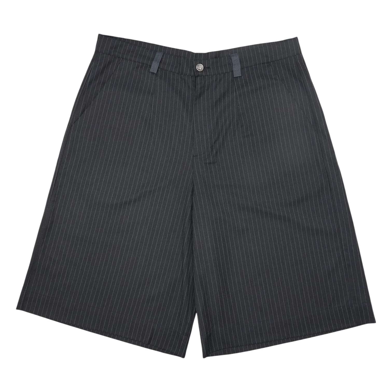 Pleated Pinstripe Shorts