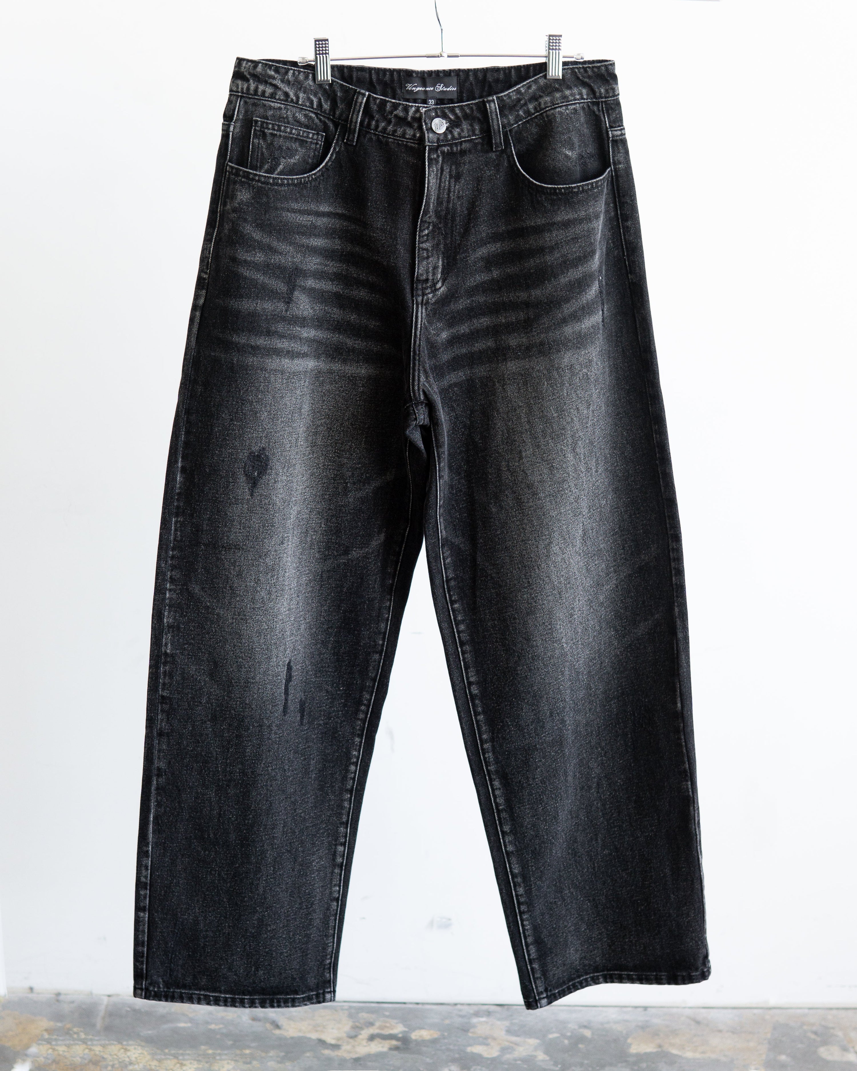 "Core" Baggy Jeans (Black Wash)