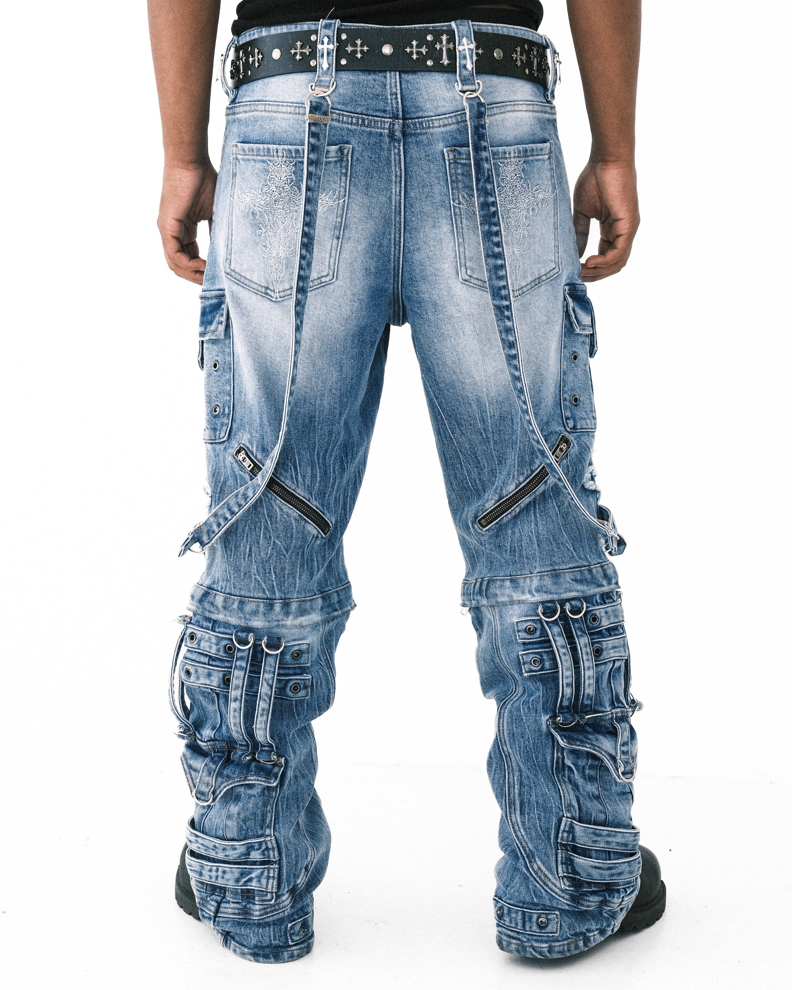 "Vanished" Raver Jeans V3 (Washed Blue)