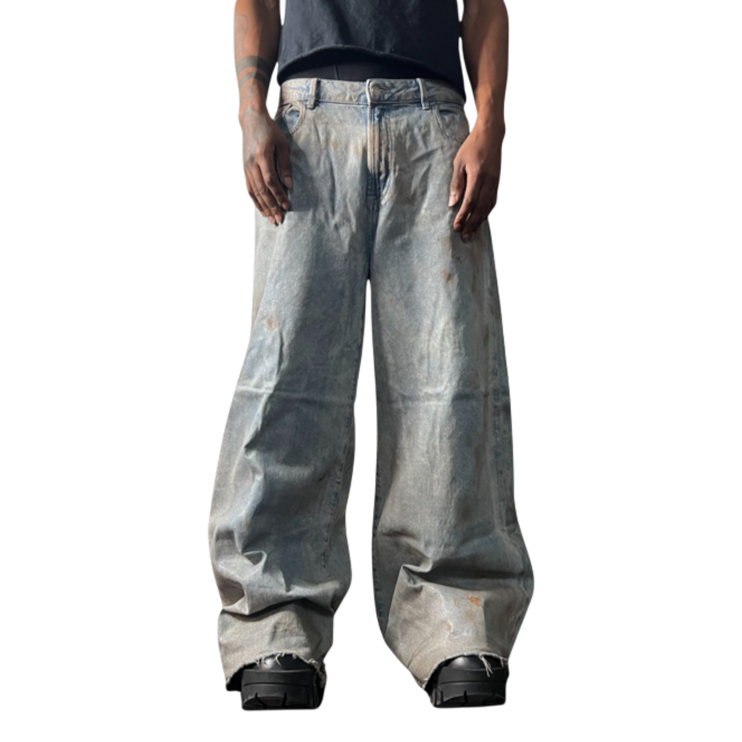 Worker Wide-leg Wax Denim – Lowheads