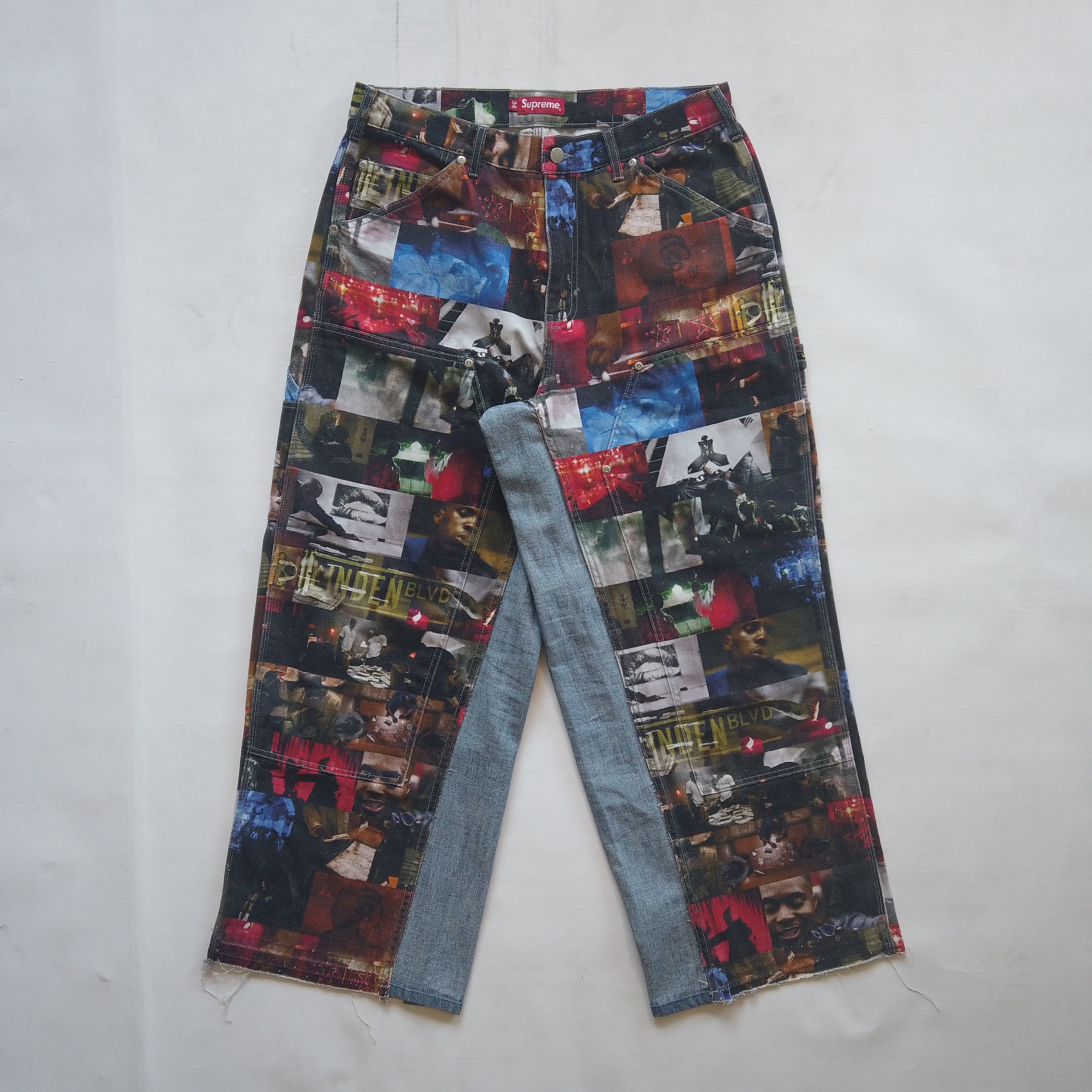 Supreme Nas & DMX Collage Double Knee Denim Painter Pants x WSTAM – Lowheads