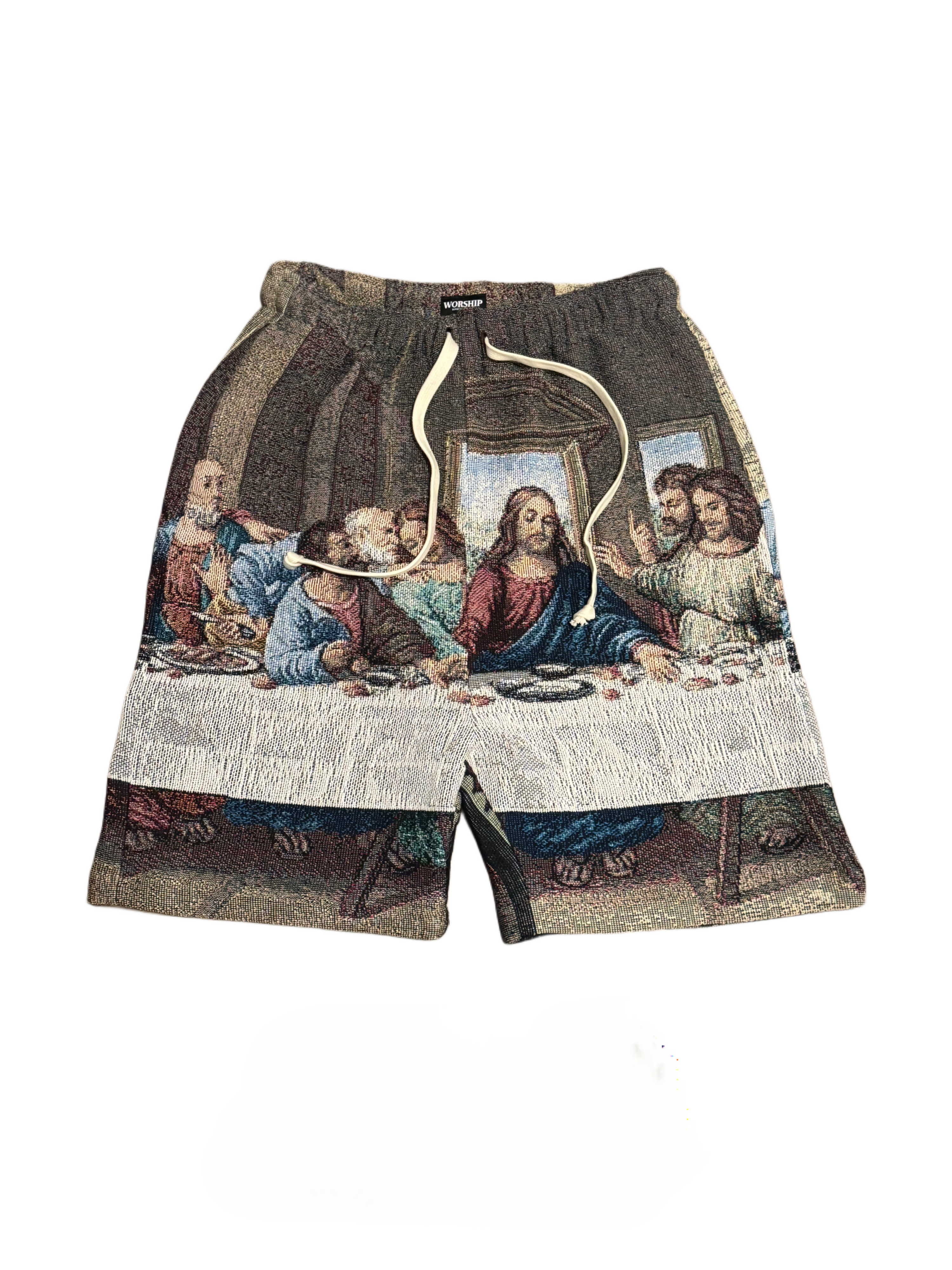 Last Supper Tapestry Shorts – Lowheads