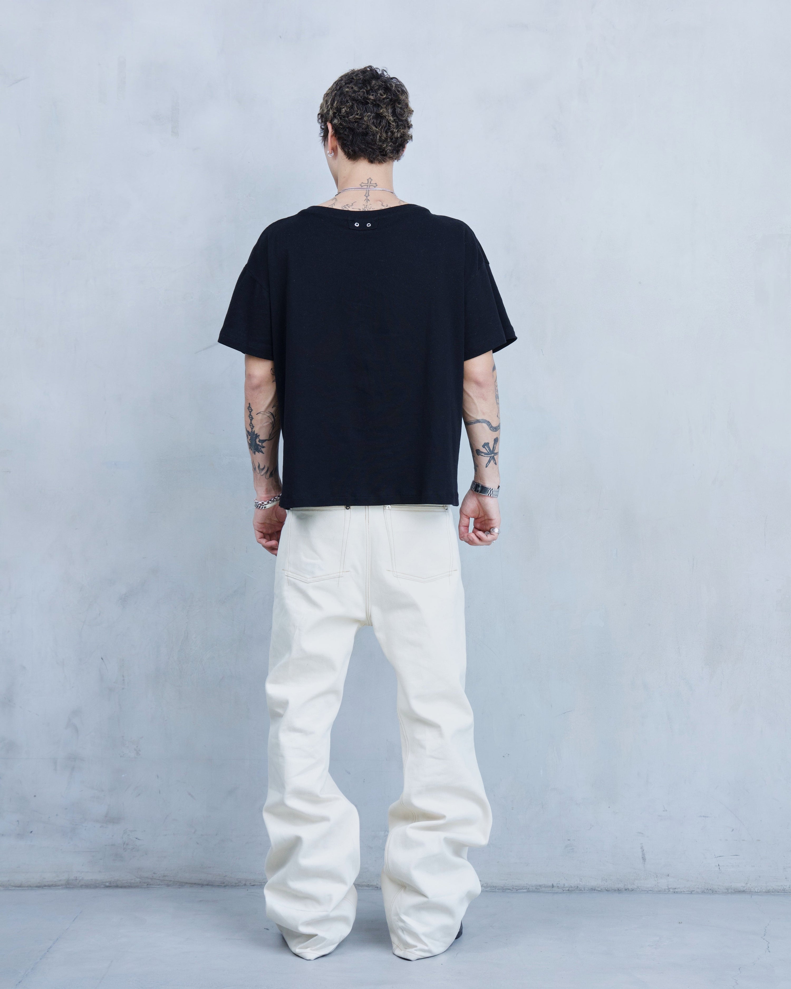 BASE 0.2 'NATURAL' BOOTCUT RAW DENIM