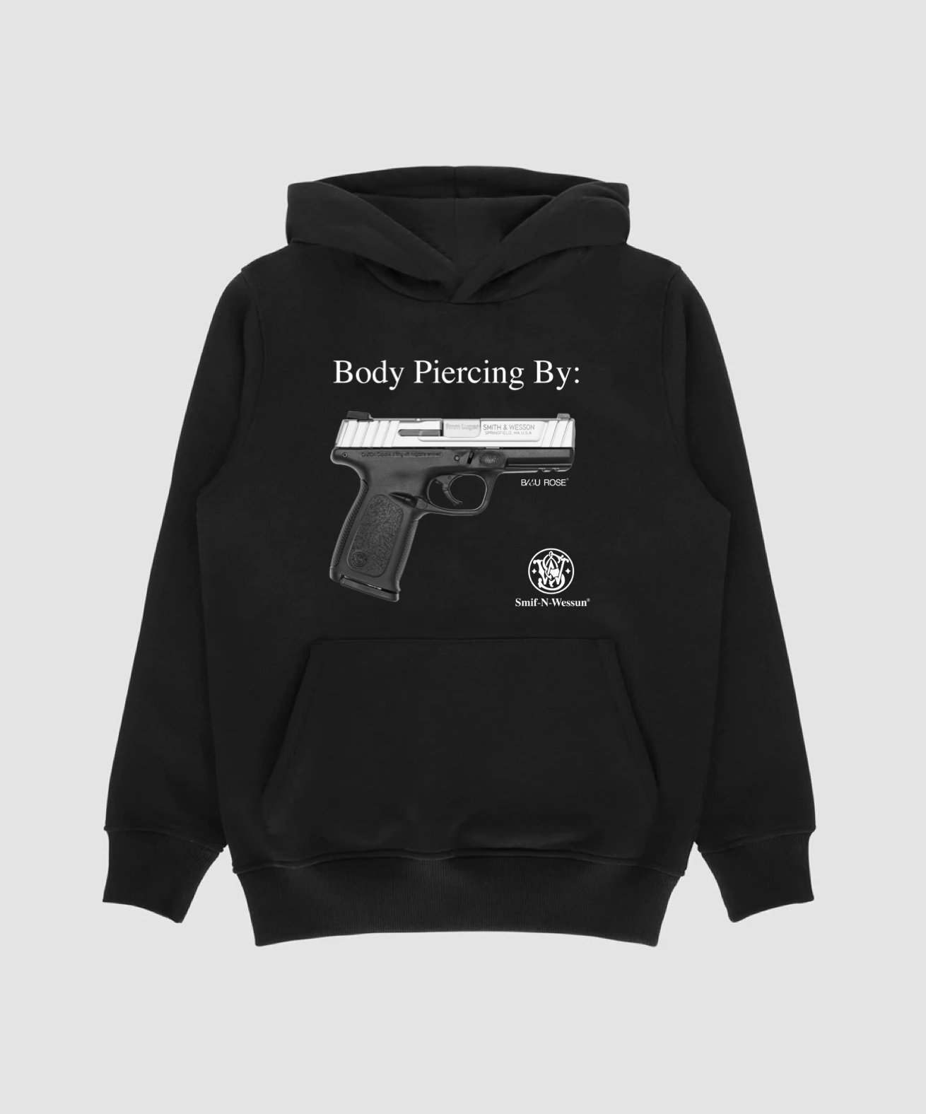 Body Piercing Hoodie — Black