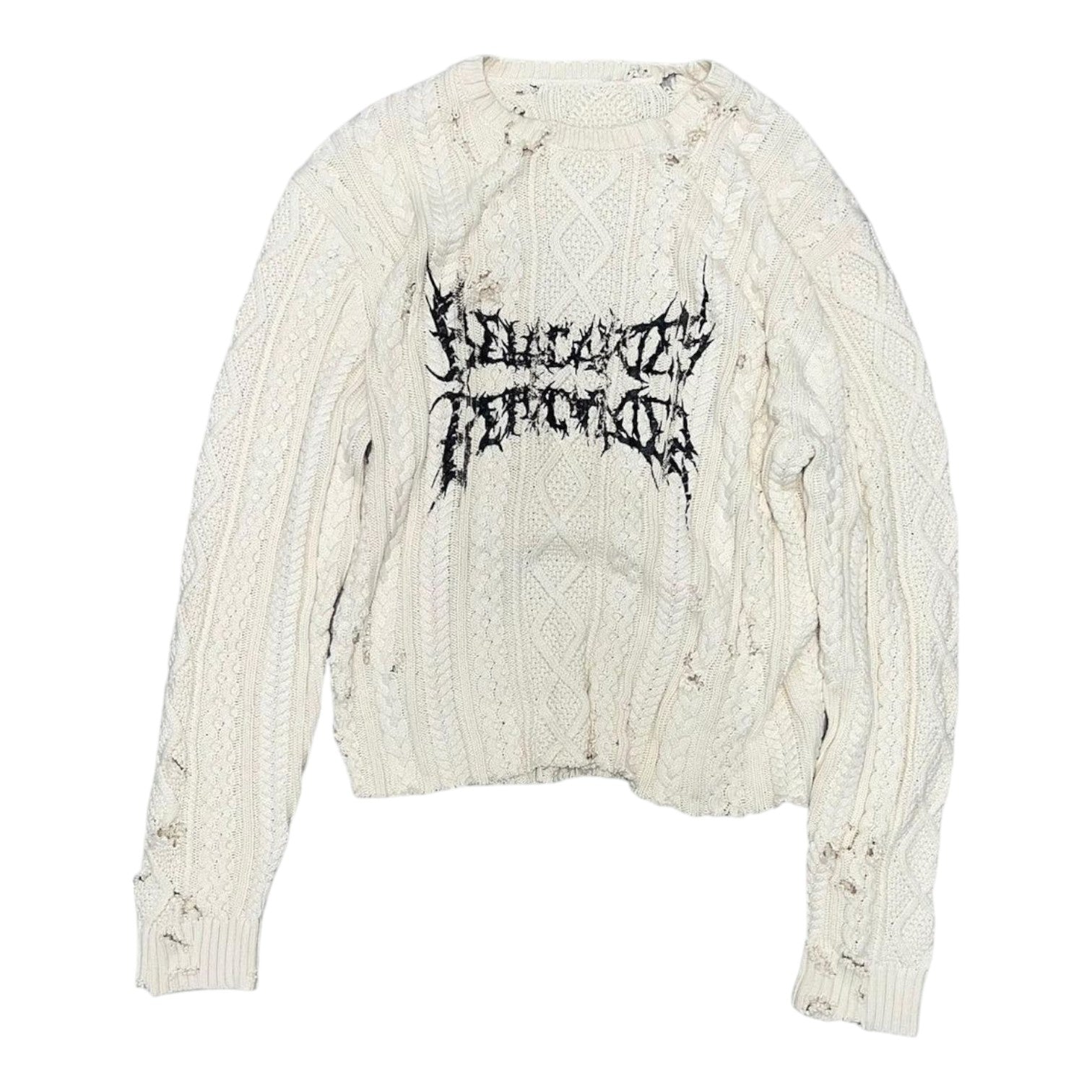【GADID ANONIEM】GRAPHIC KNIT STOLE GADID ANONIEM】GRAPHIC KNIT STOLE
