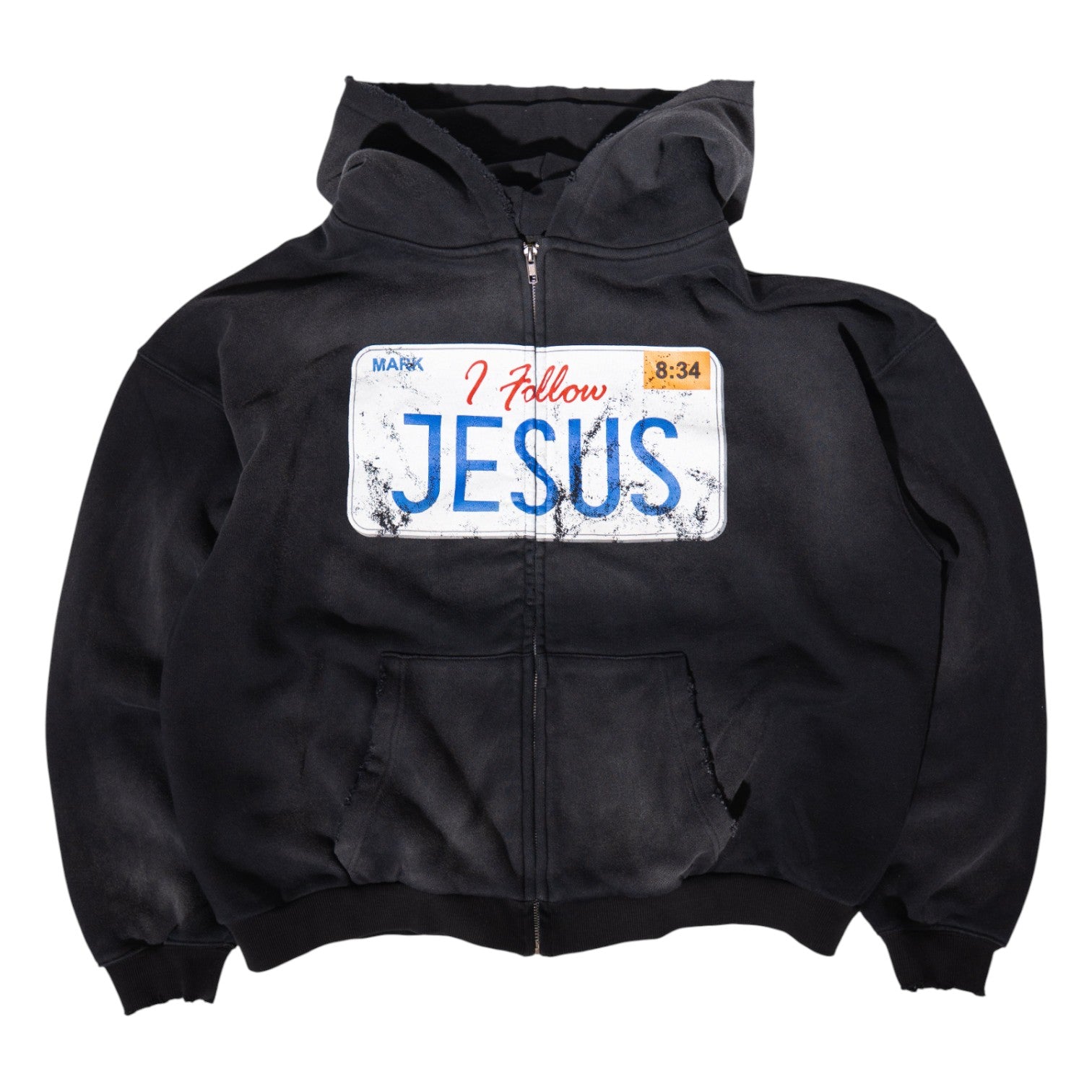 I FOLLOW JESUS ZIP-UP - BLACK