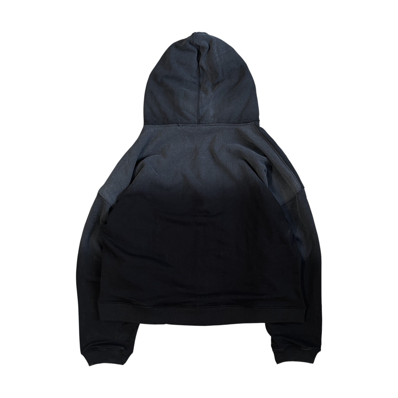 FUR HOODIE, BLACK/WOLF GRAY