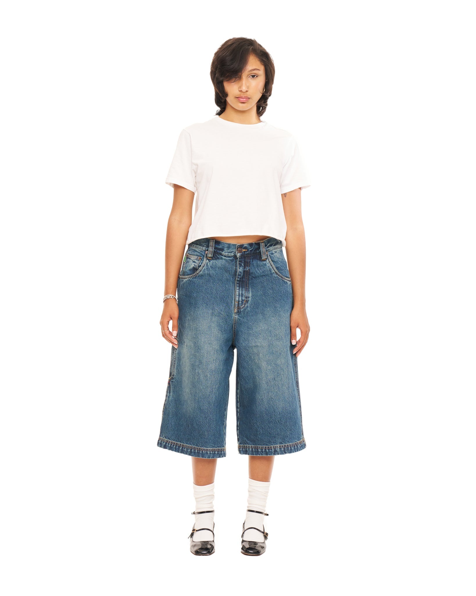 Dark Wash Dumbo Shorts