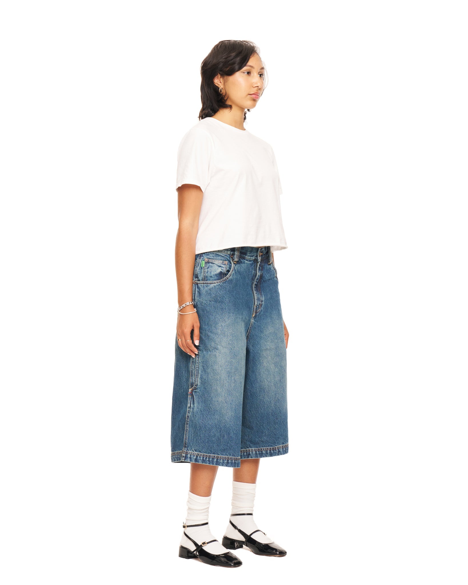 Dark Wash Dumbo Shorts