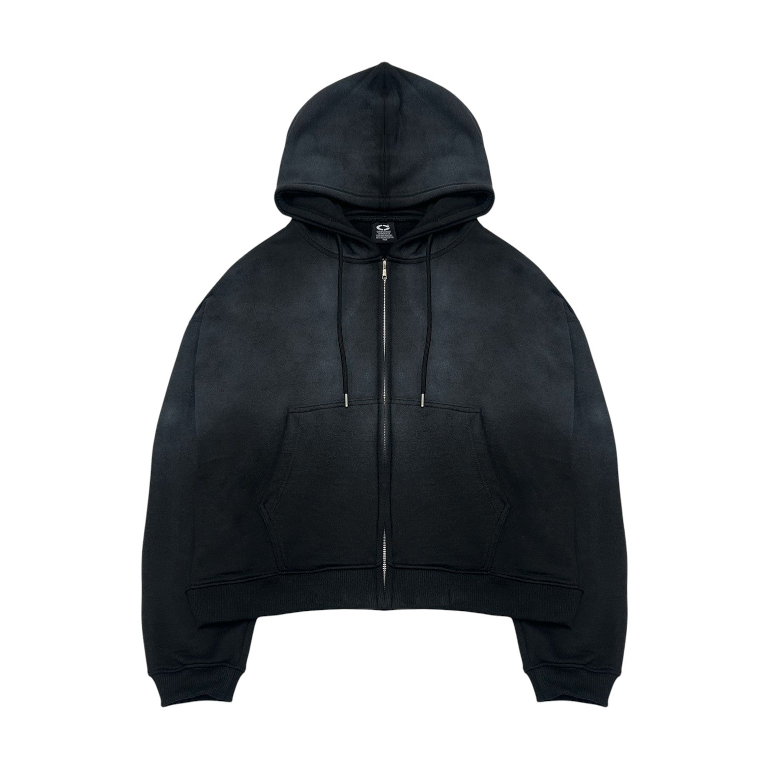 トップス BEEDEN GATHERED ZIP-UP HOODI トップス BEEDEN GATHERED ZIP-UP HOODI BLACK Heavyweight Zip
