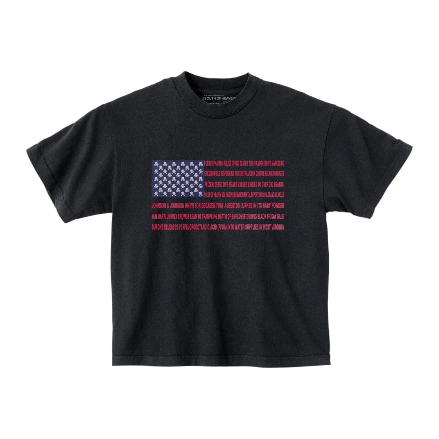 MADE IN AMERIKA Heavy Box Tee Black – Lowheads