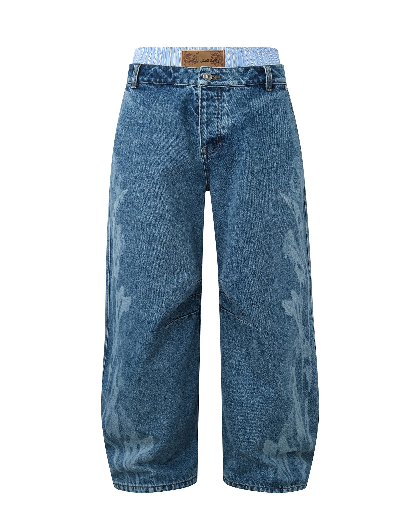 Fluid Dual Waist Baggy Denim