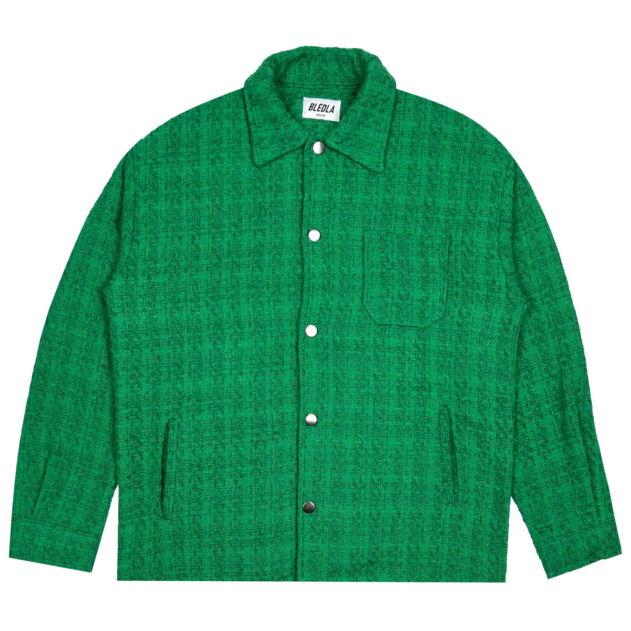 Trouvaille Textured Overshirt - Kelly Green