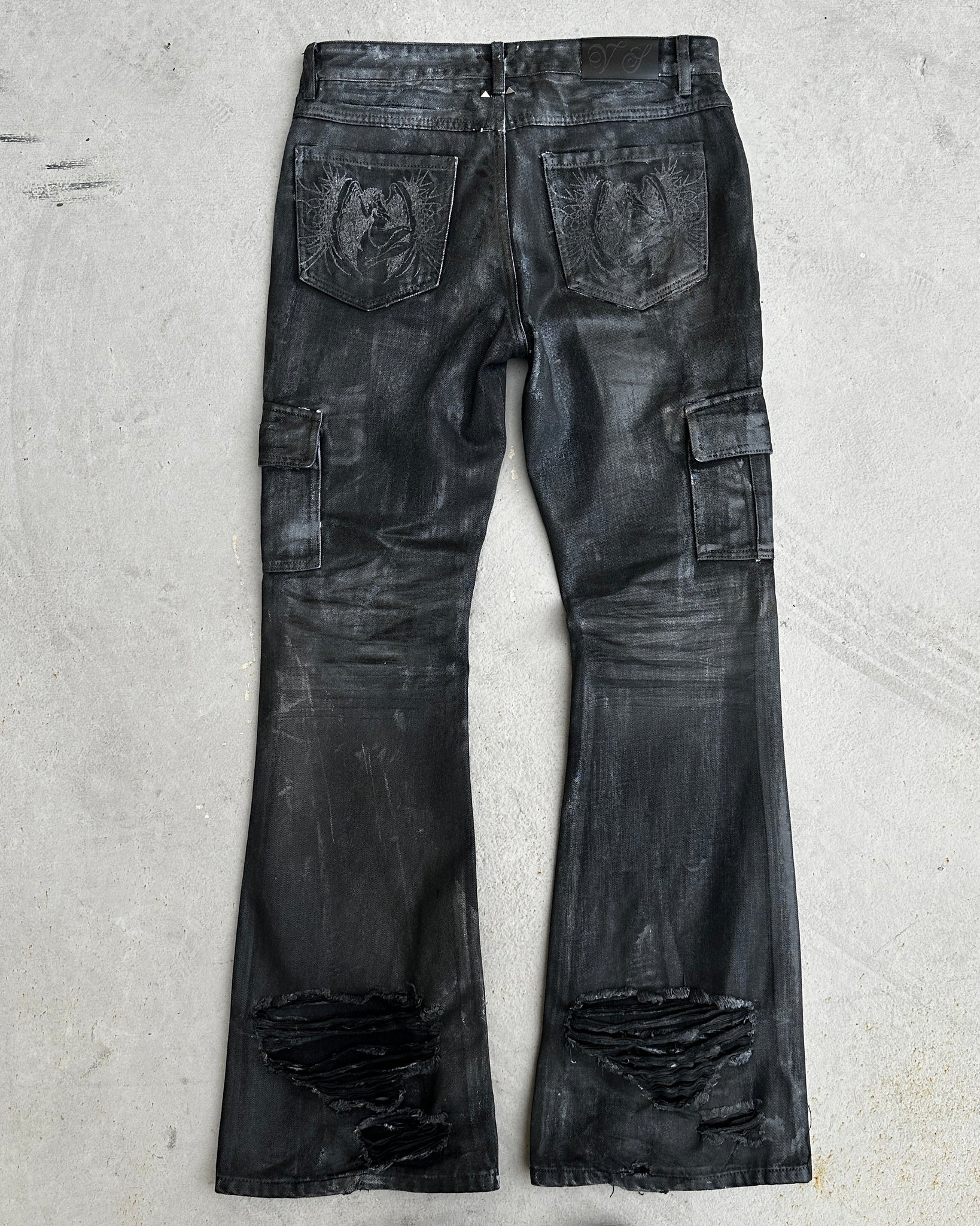 017 - "Vendetta" Waxed Denim Jeans