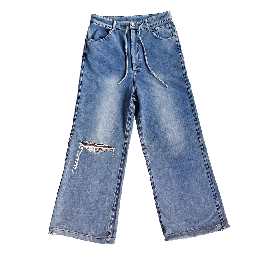 Trompe L'Oeil Denim Sweatpants – Lowheads