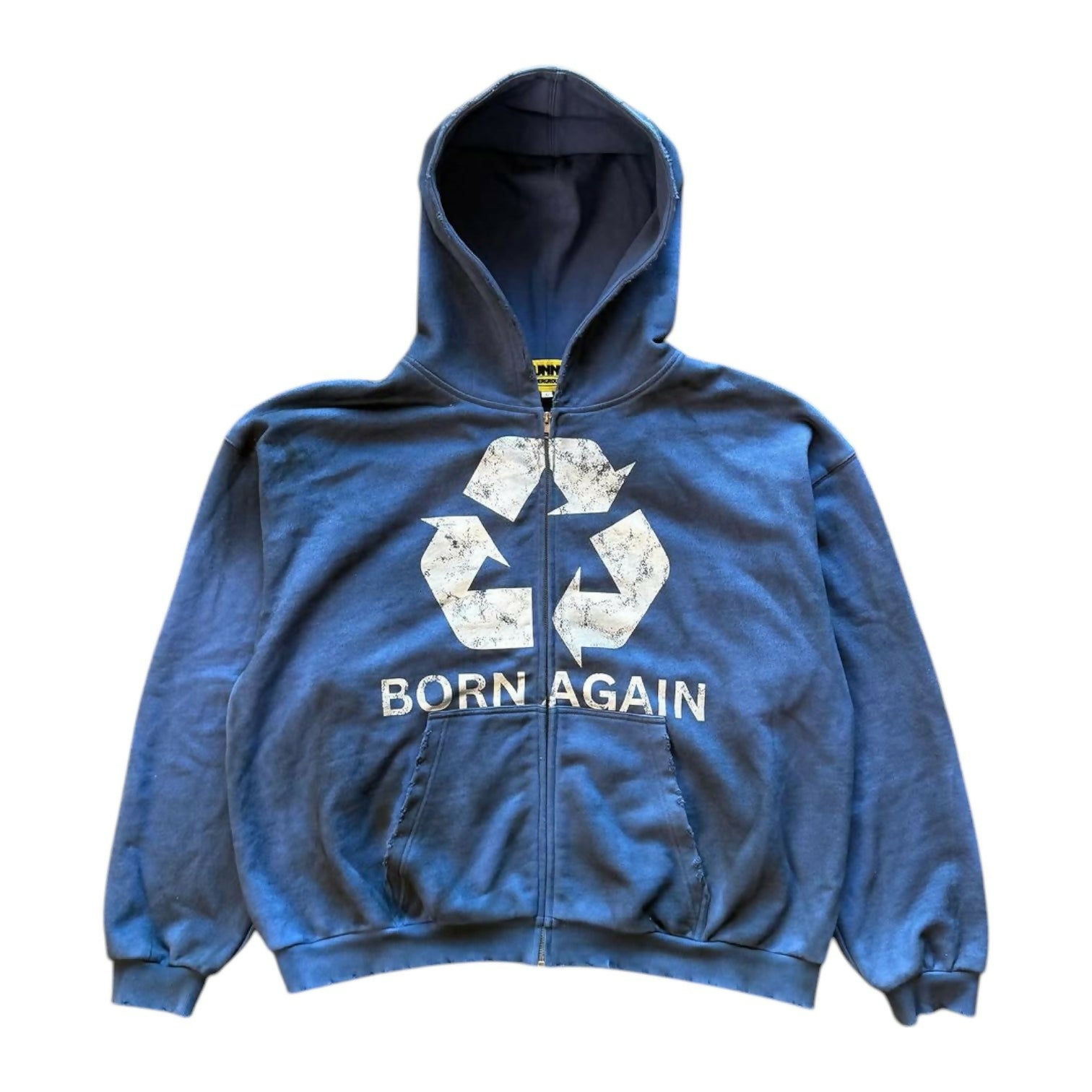 BORN AGAIN HOODIE - BLUE – Lowheads BORN AGAIN HOODIE - BLUE – Lowheads