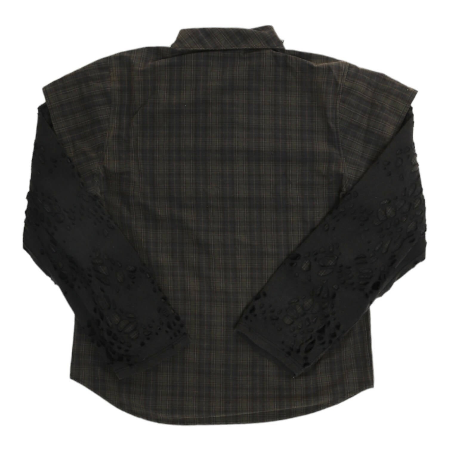 BL OVERLAPPING CROWLEY SHIRT WITH BURNEDWEB GARMENT SLEEVES