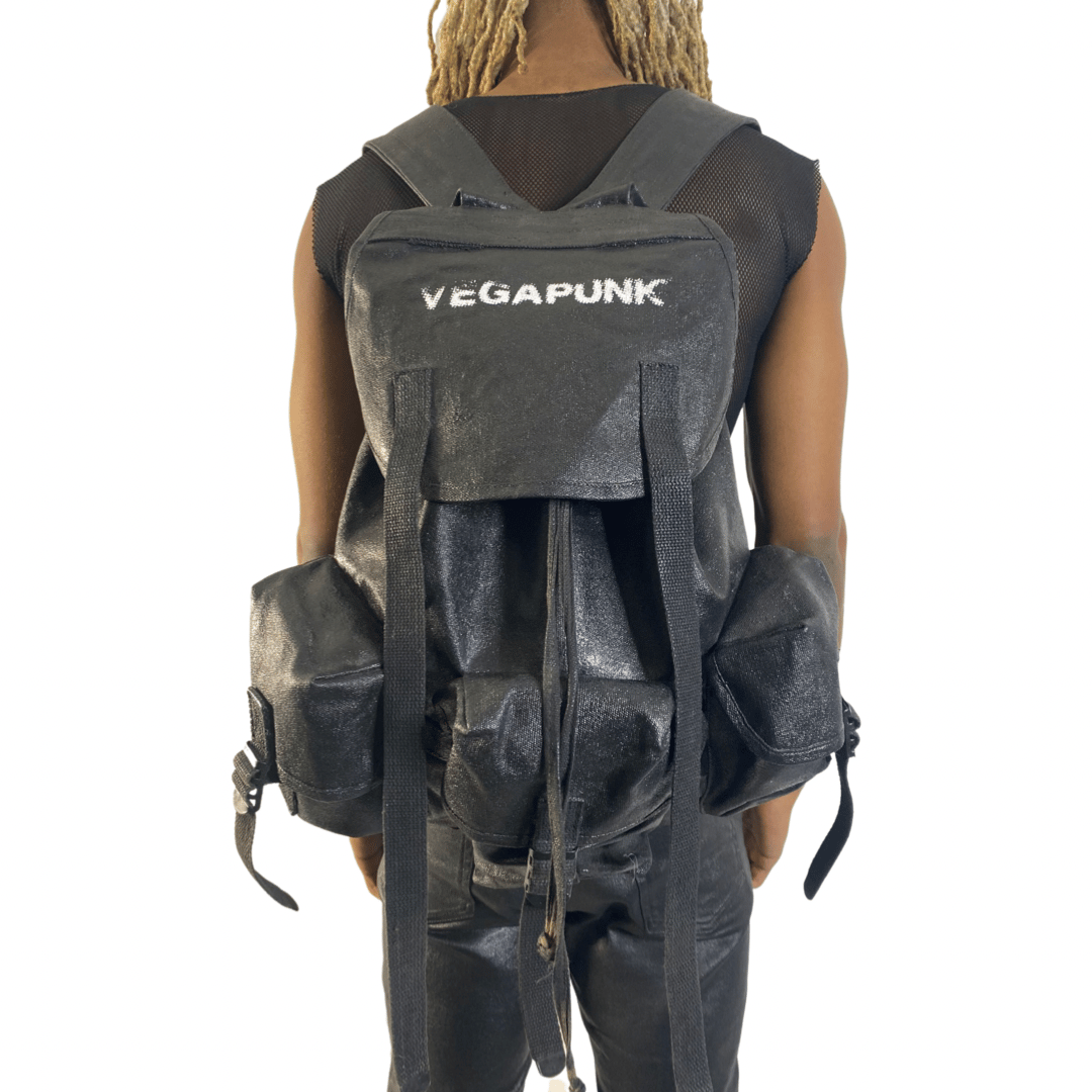 Black Waxed VegaPunk Backpack