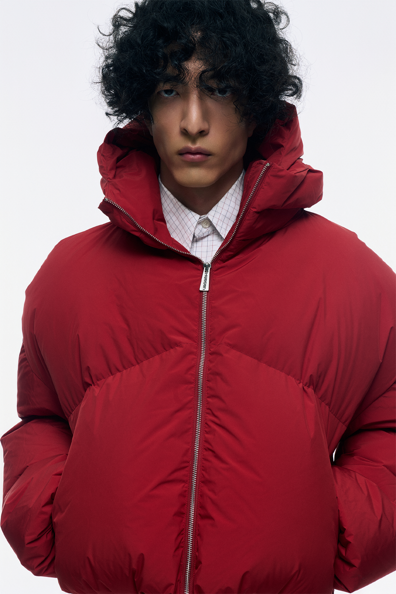 CROPPED DOUBLE NECK BUBBLE (RED)