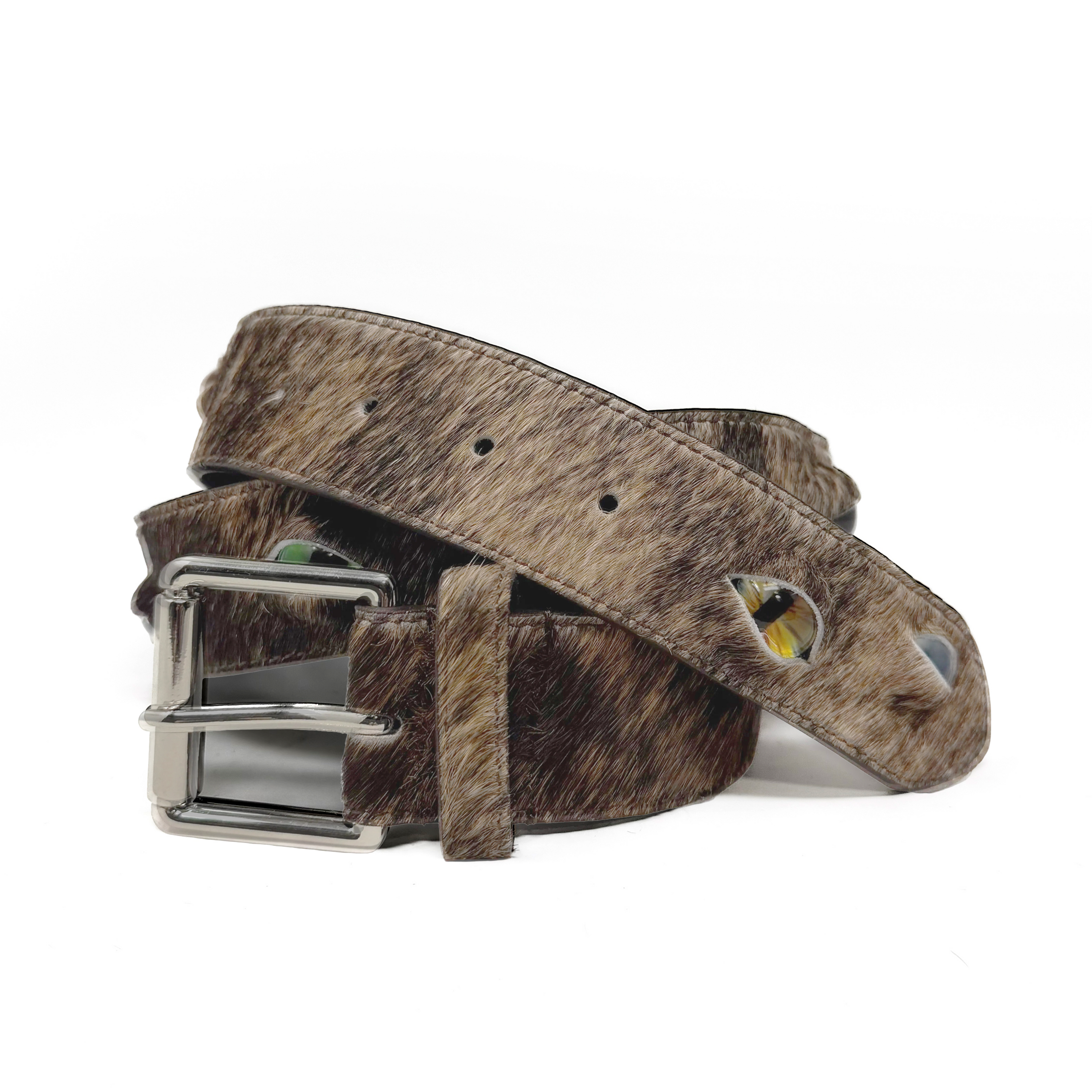 Eyeball Belt - Brindle Print
