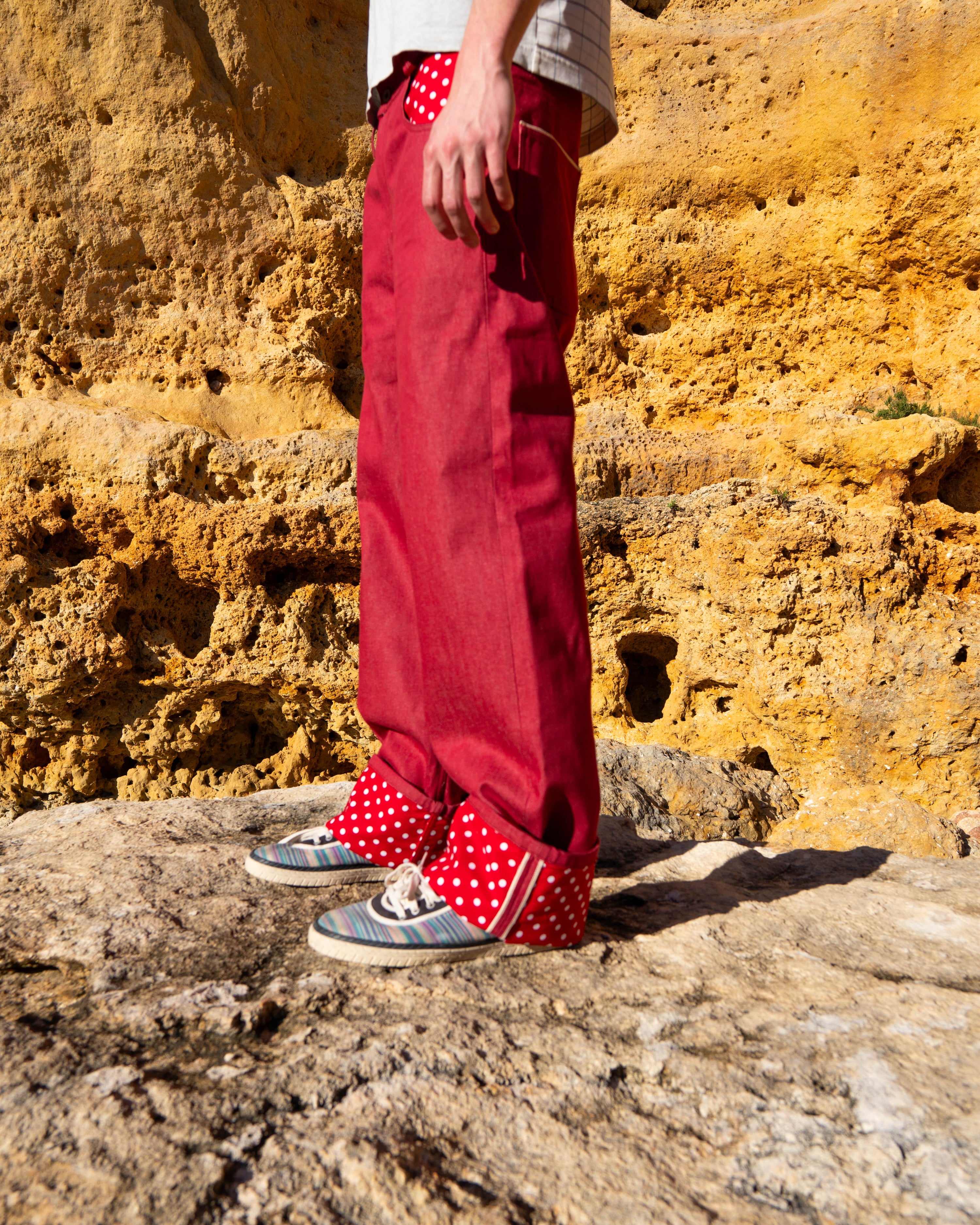 Polka dot jeans