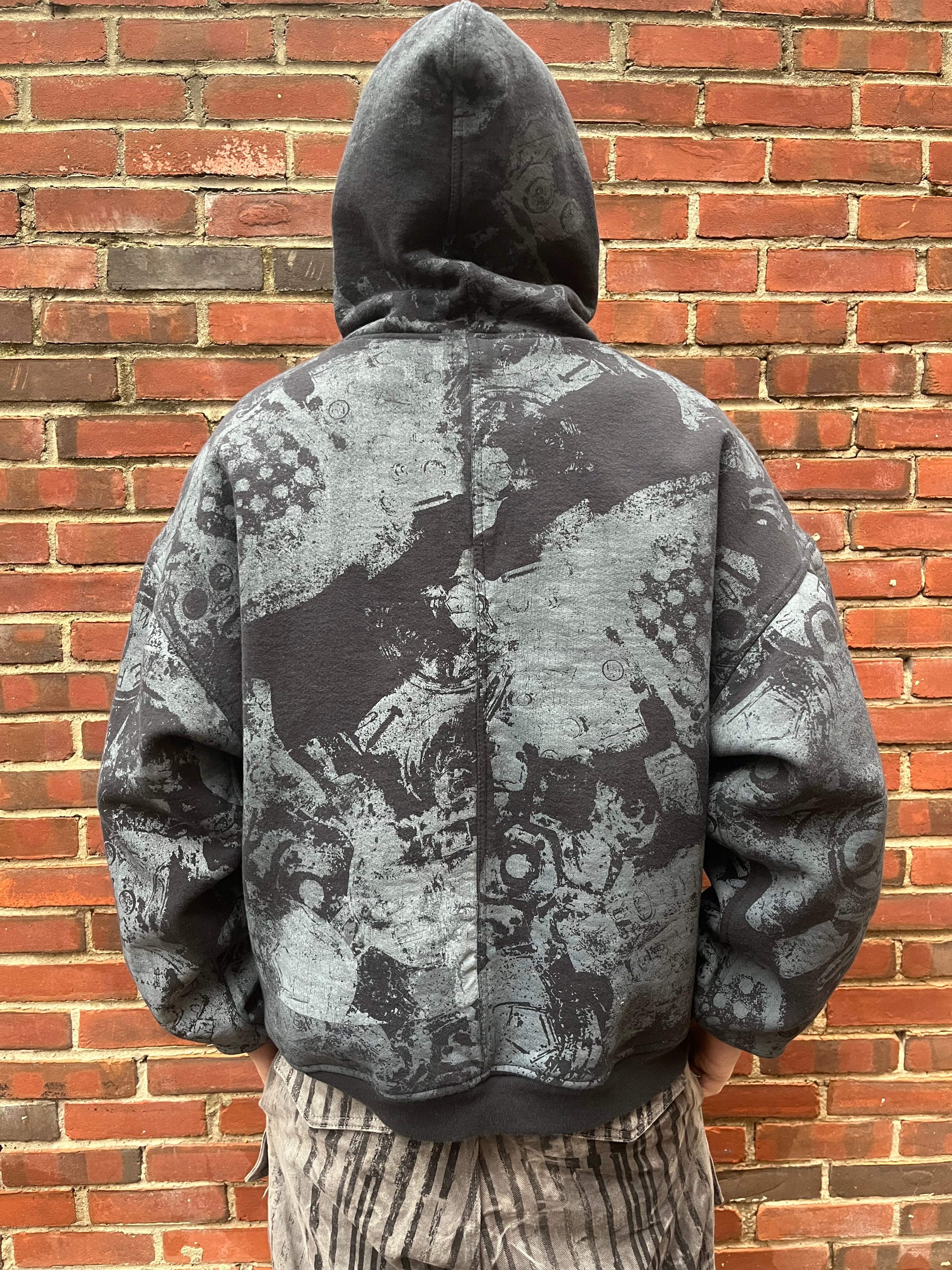 Scattered Surface Print Hoodie