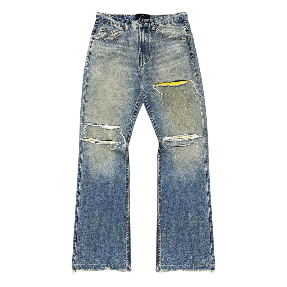 DESTROY WASH SLIM STRAIGHT JEANS