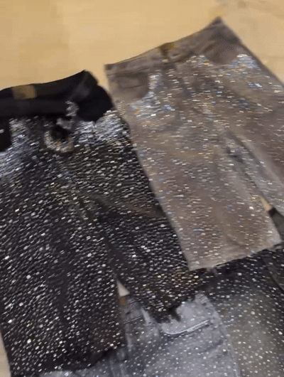 Redial 20k Diamond Jorts in Washed Brown