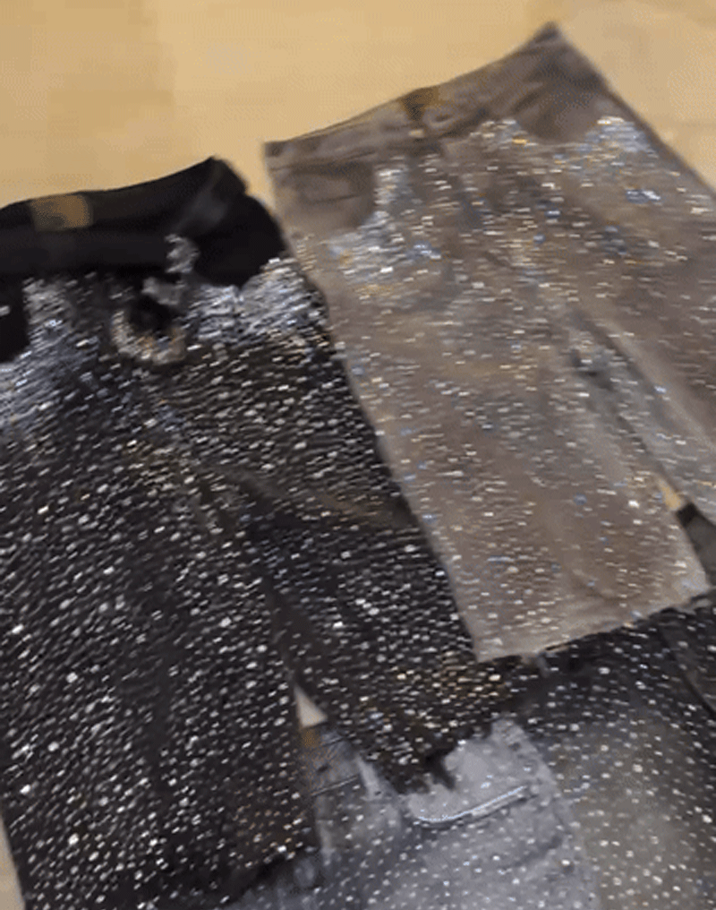 Redial 20k Diamond Jorts in Washed Brown