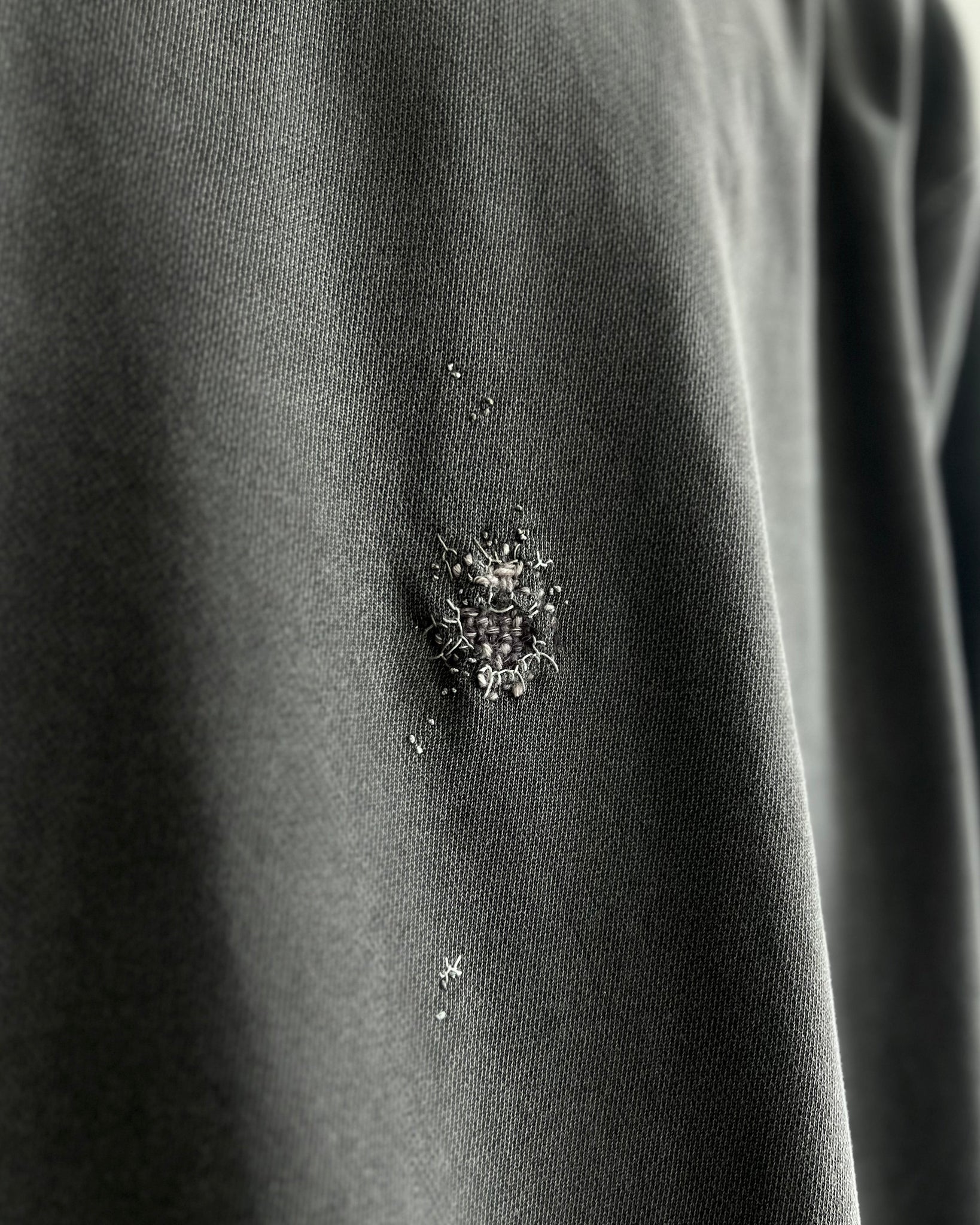 """Embroidered Grey Sweater