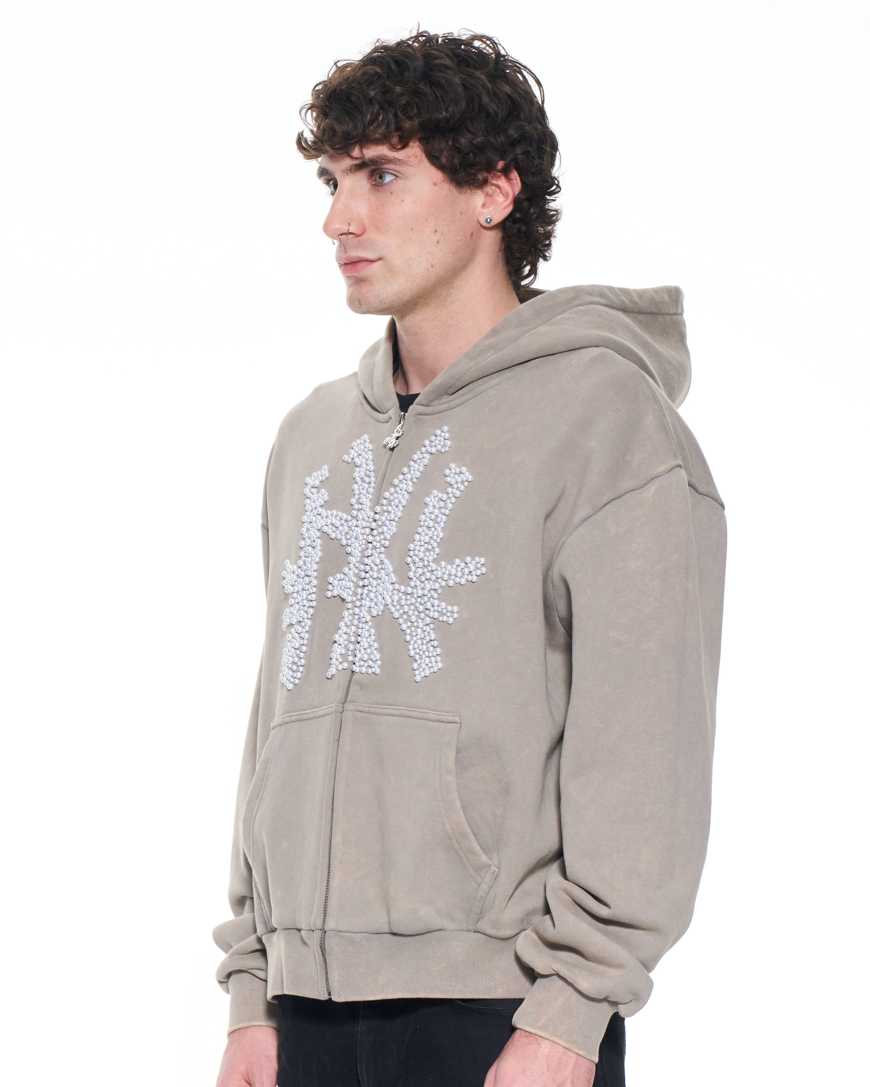 Grey AK-NY Pearl Hoodie