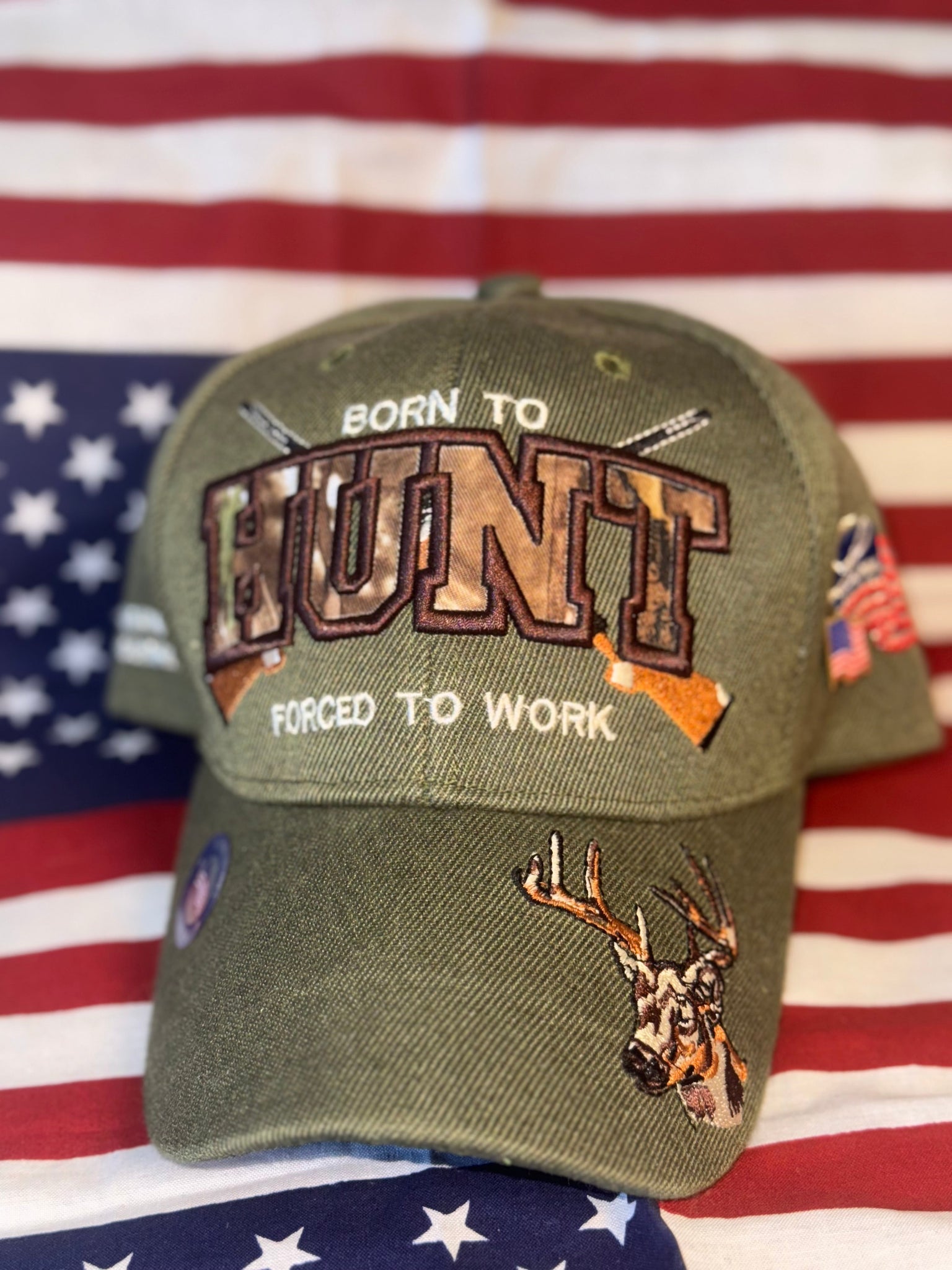 Born To Hunt Hat (Camo)