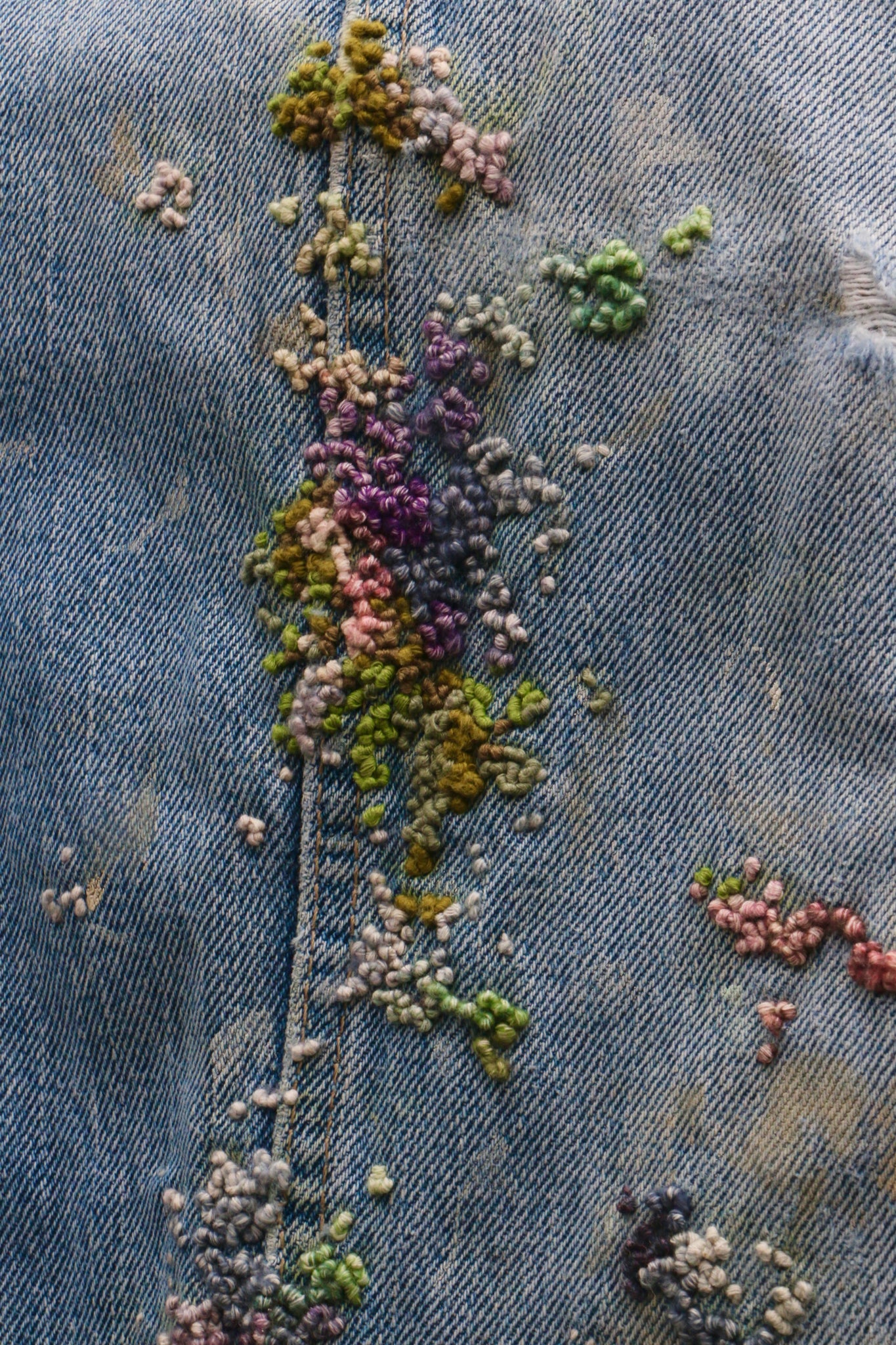 " Embroidered Dot work pants