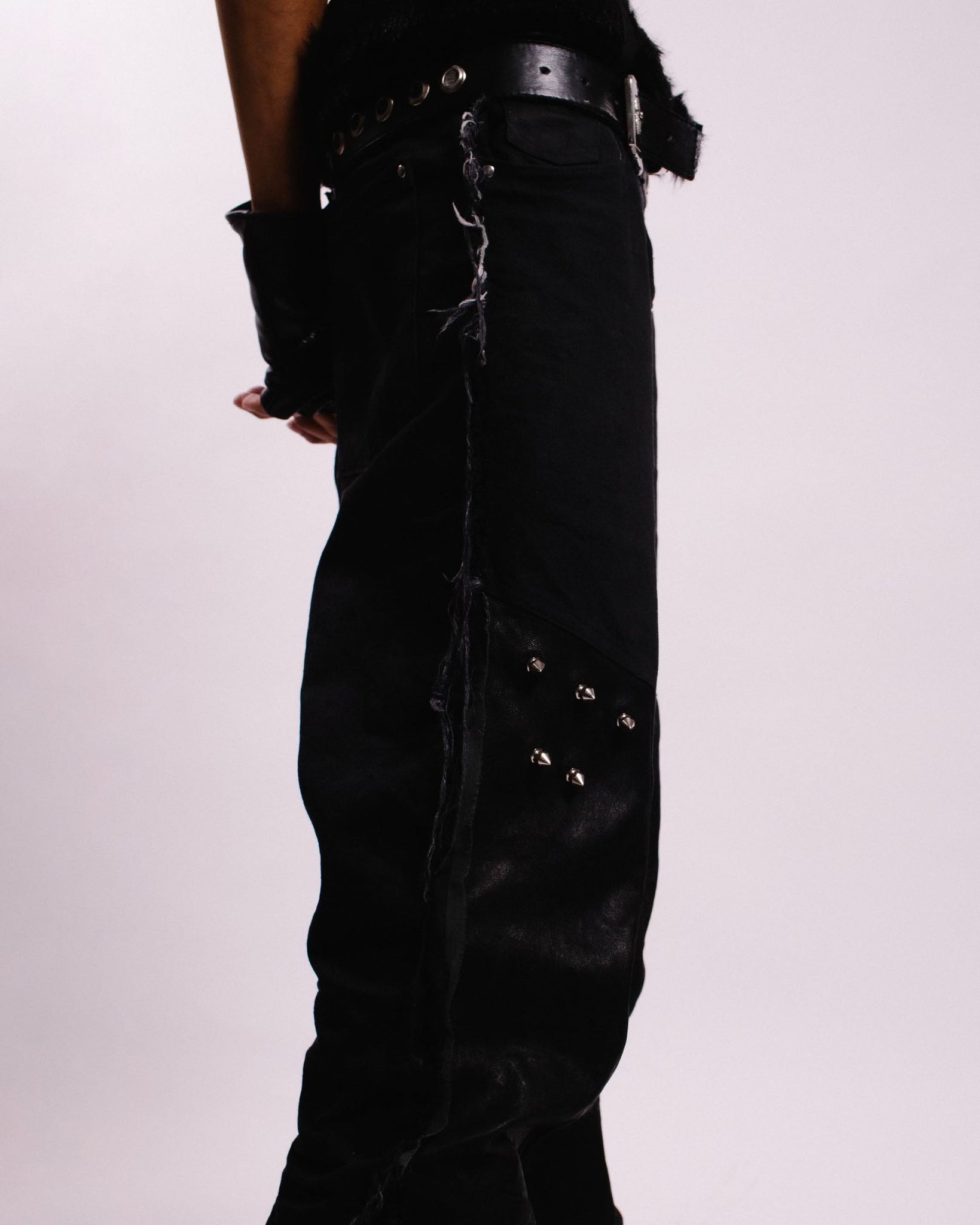 Studded Biker Pants