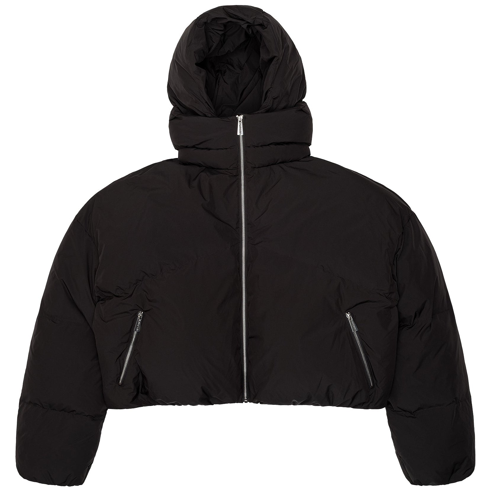 CROPPED DOUBLE NECK BUBBLE (BLACK)