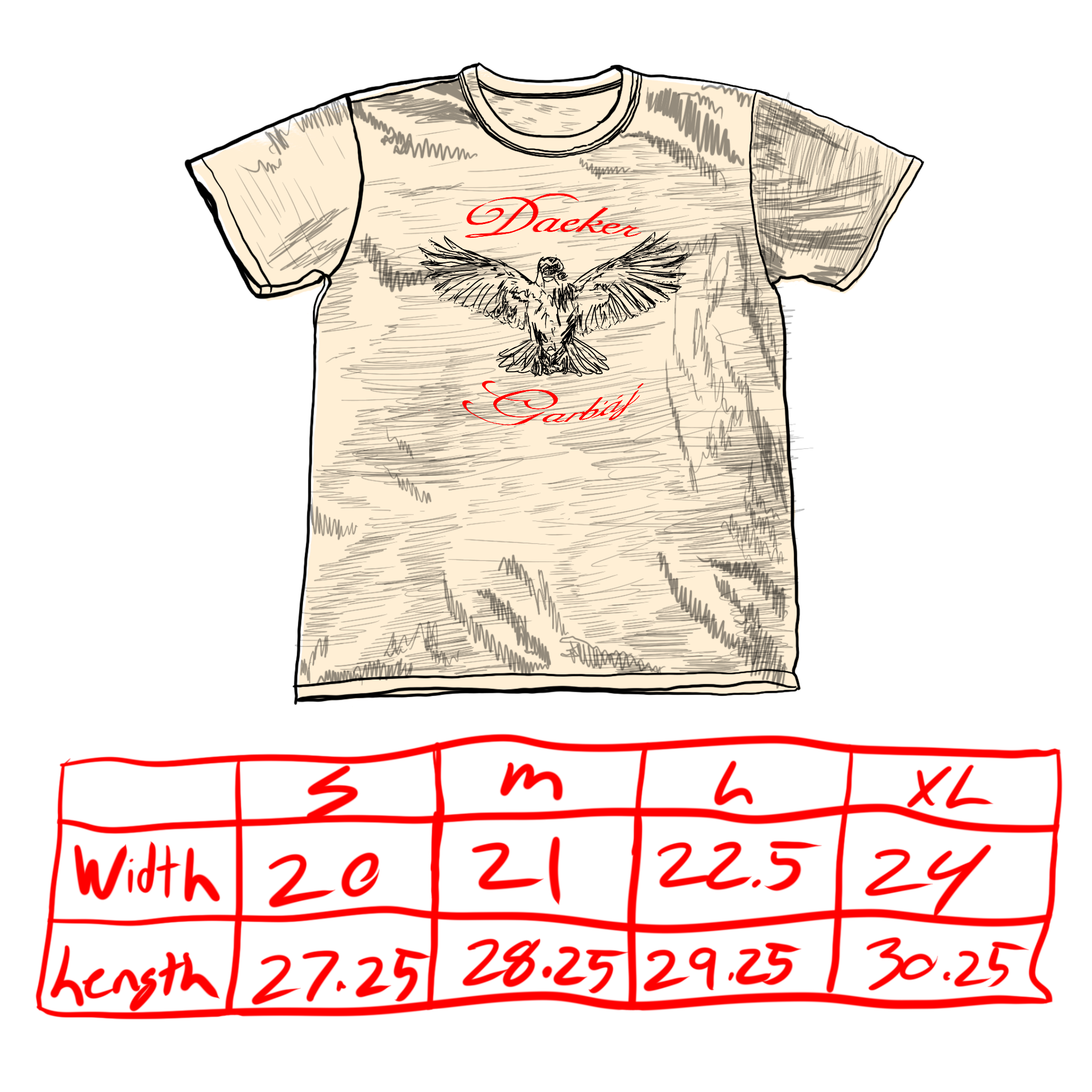 Canary Slub 4.5oz T – DAEKER x GARBAJ