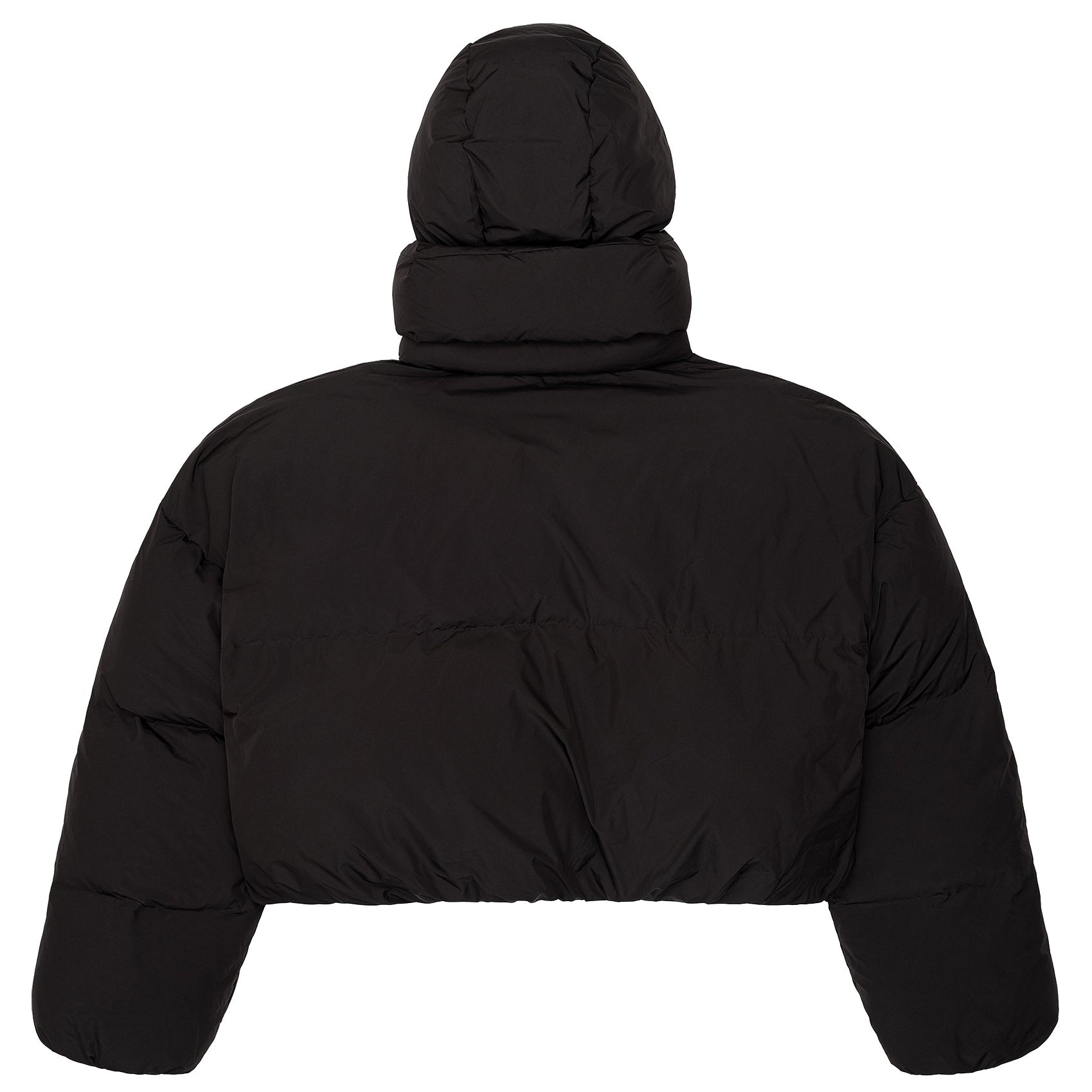 CROPPED DOUBLE NECK BUBBLE (BLACK)