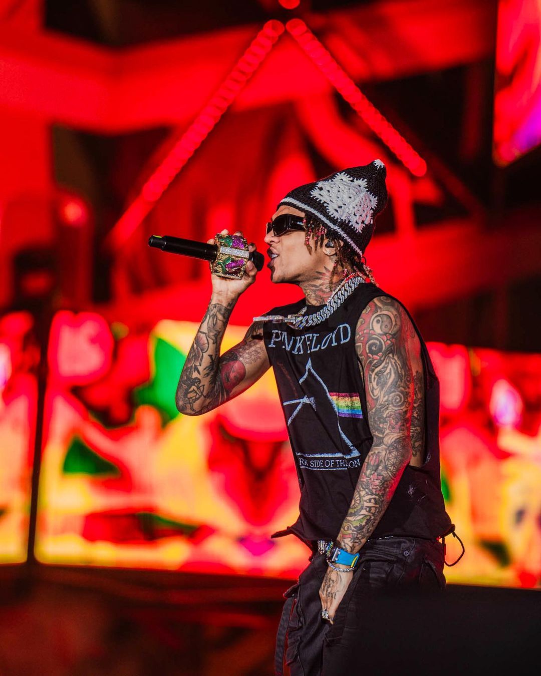 Black Snowflake Crochet Cat Hat