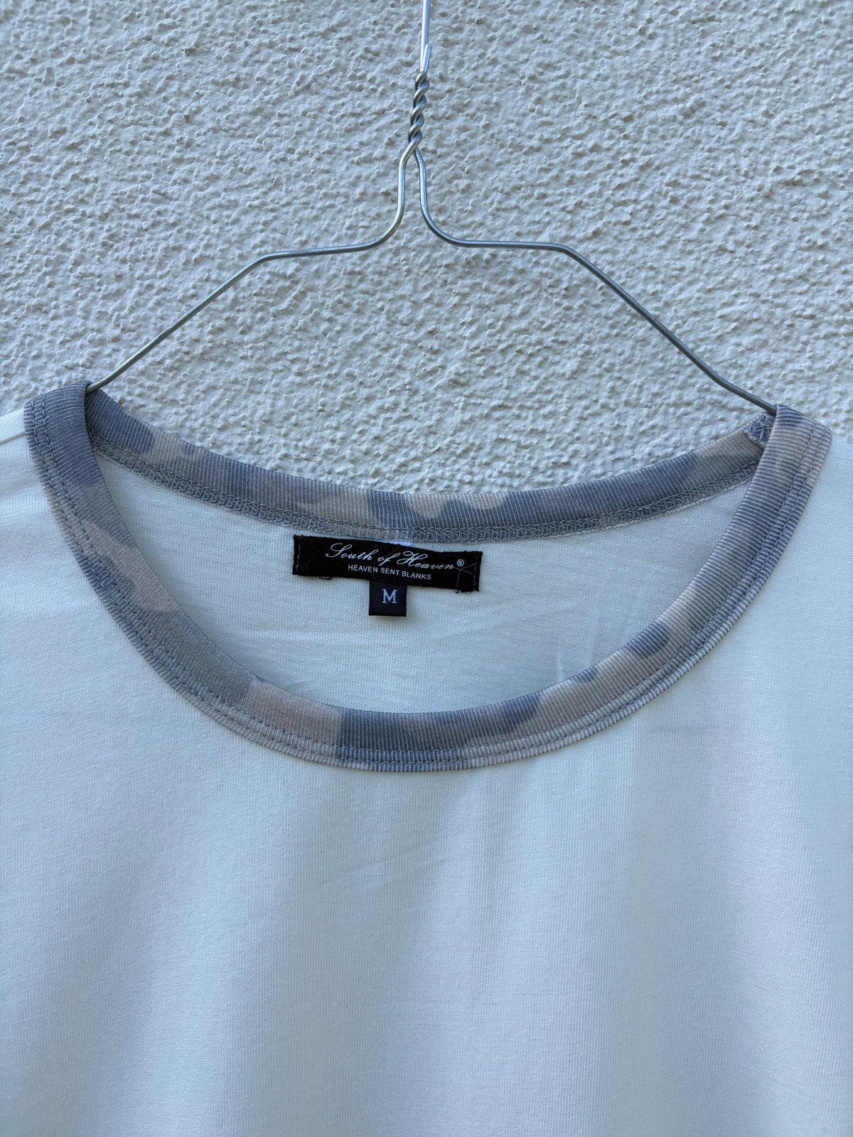 ASSAN RINGER TEE - White / Camo