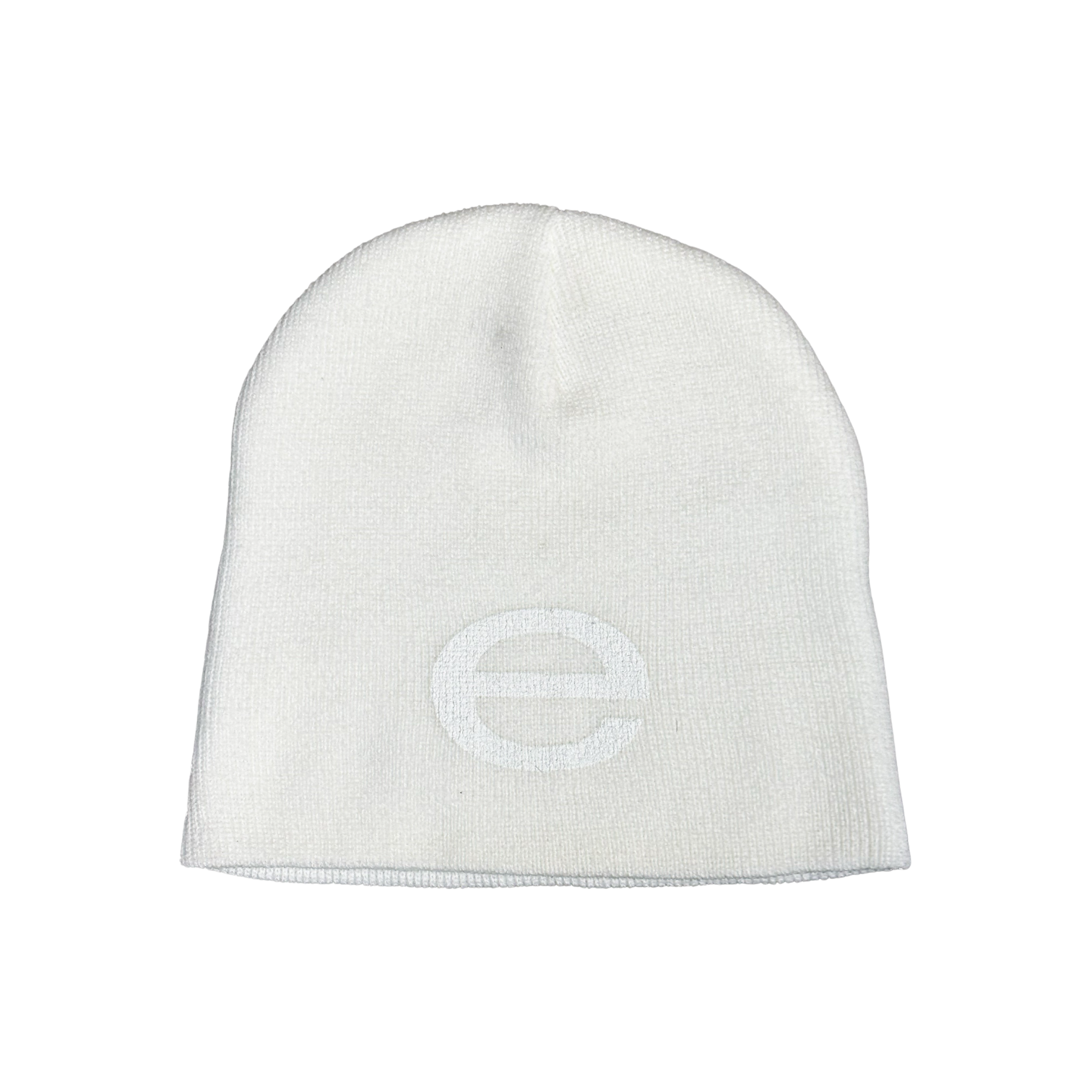 White E Beanie