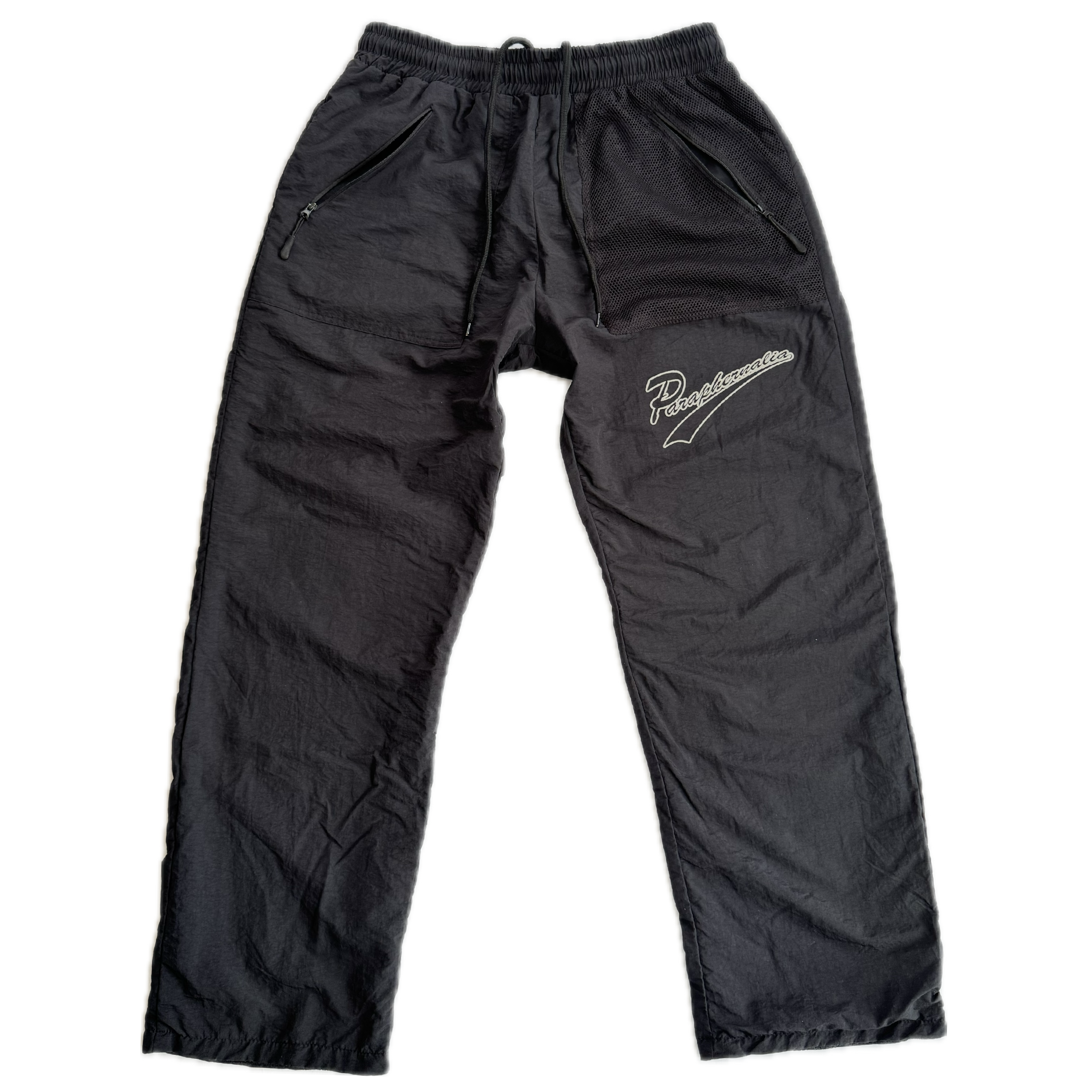 ℗ BLACK NYLON PANTS