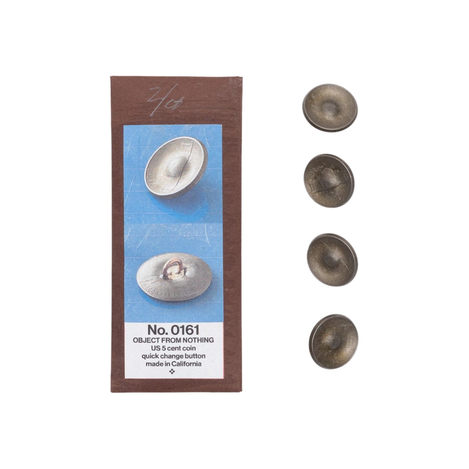Nickel Ring Shank Button