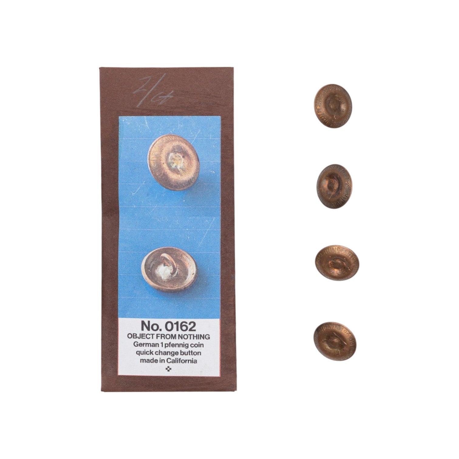 German Penny Ring Shank Button