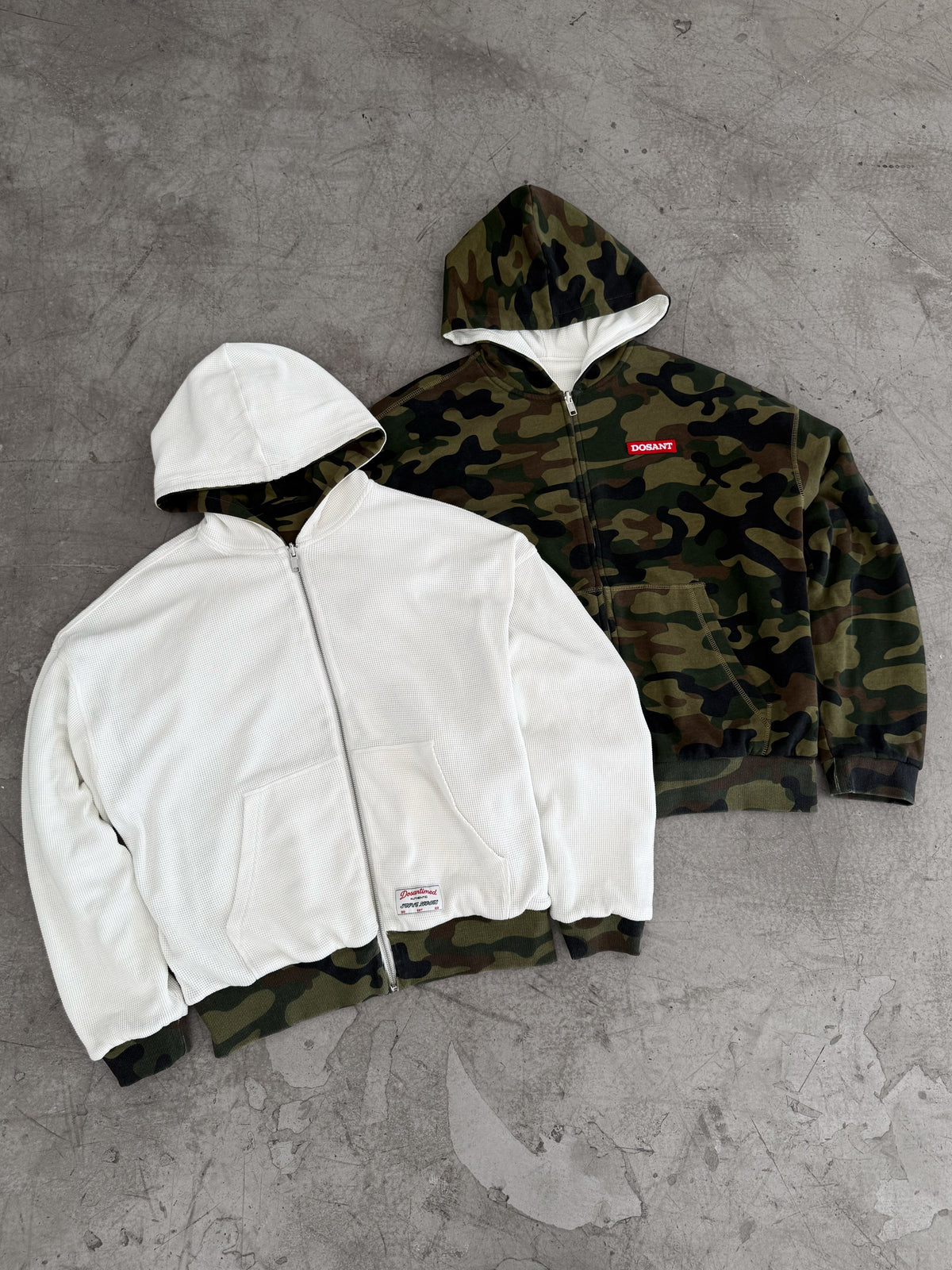 ZIP CAMO WAFFLE REVERSE