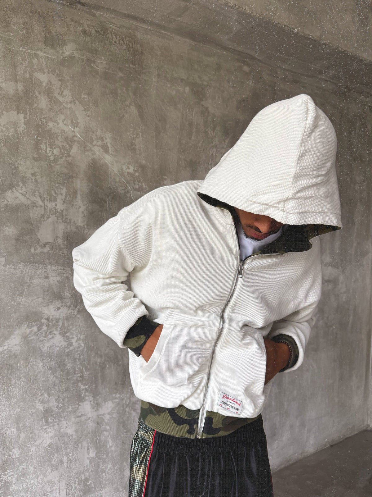 ZIP CAMO WAFFLE REVERSE