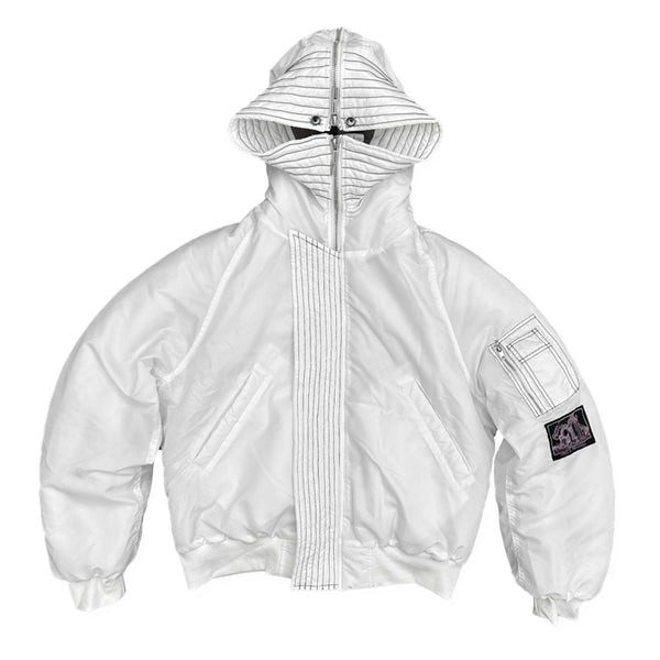 OHGA オーガ BUBBLE JK バブルジャケット ホワイト ブルゾン RVCA（ルーカ） ブルゾン アウター メンズ BACK PRINT PUFFER JKT