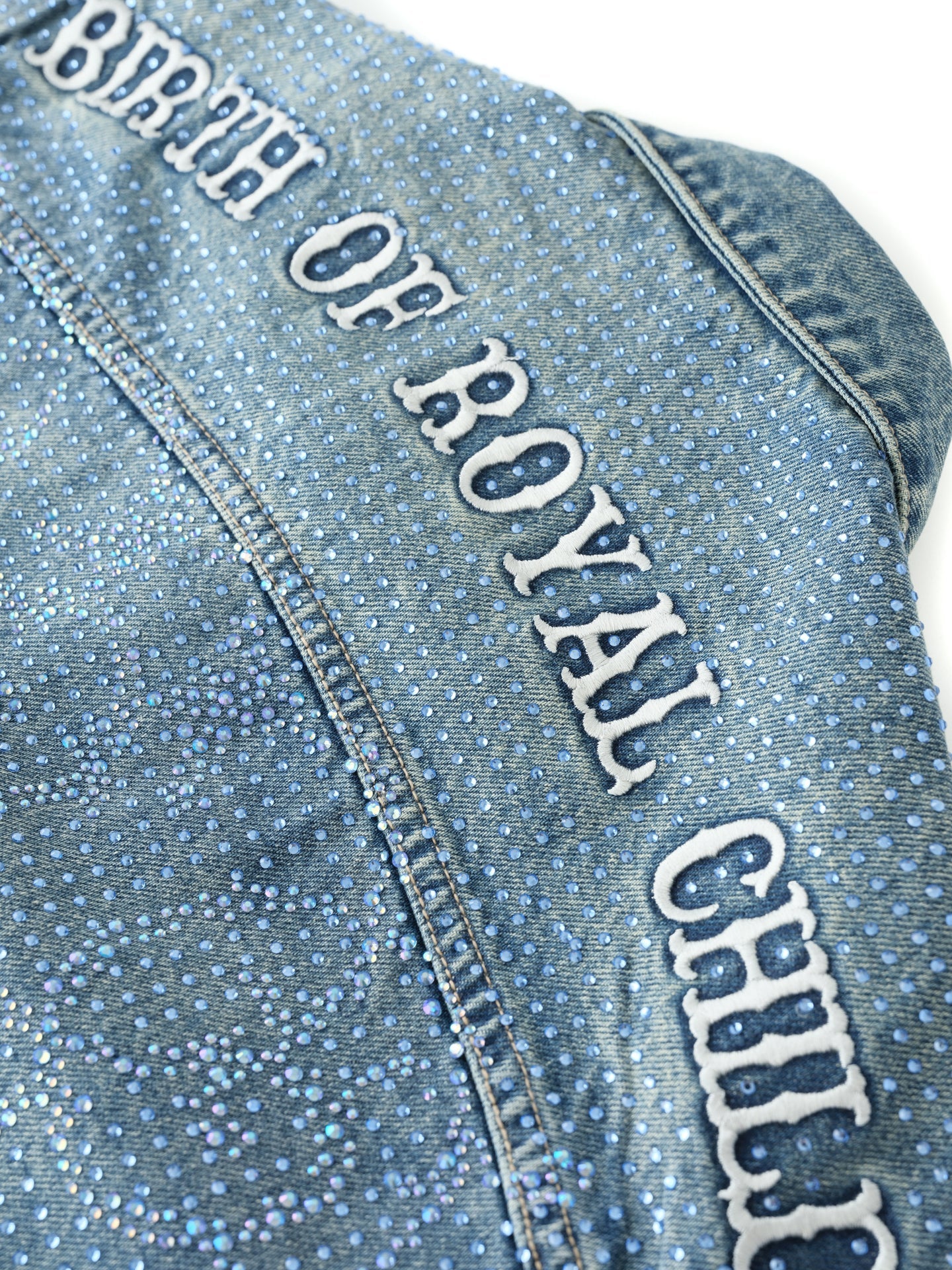 20k Diamond Vine Denim Jacket in BLU