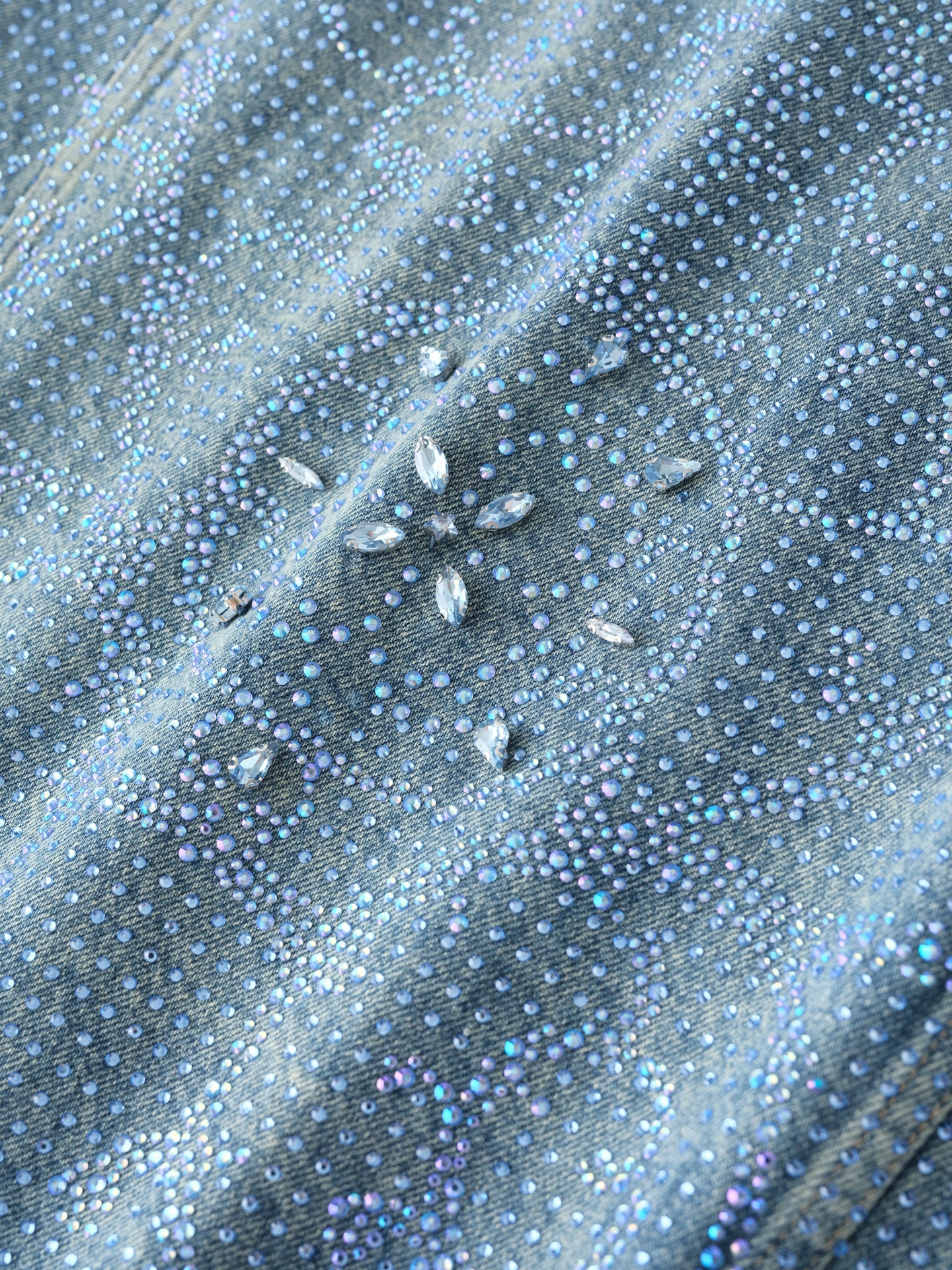 20k Diamond Vine Denim Jacket in BLU