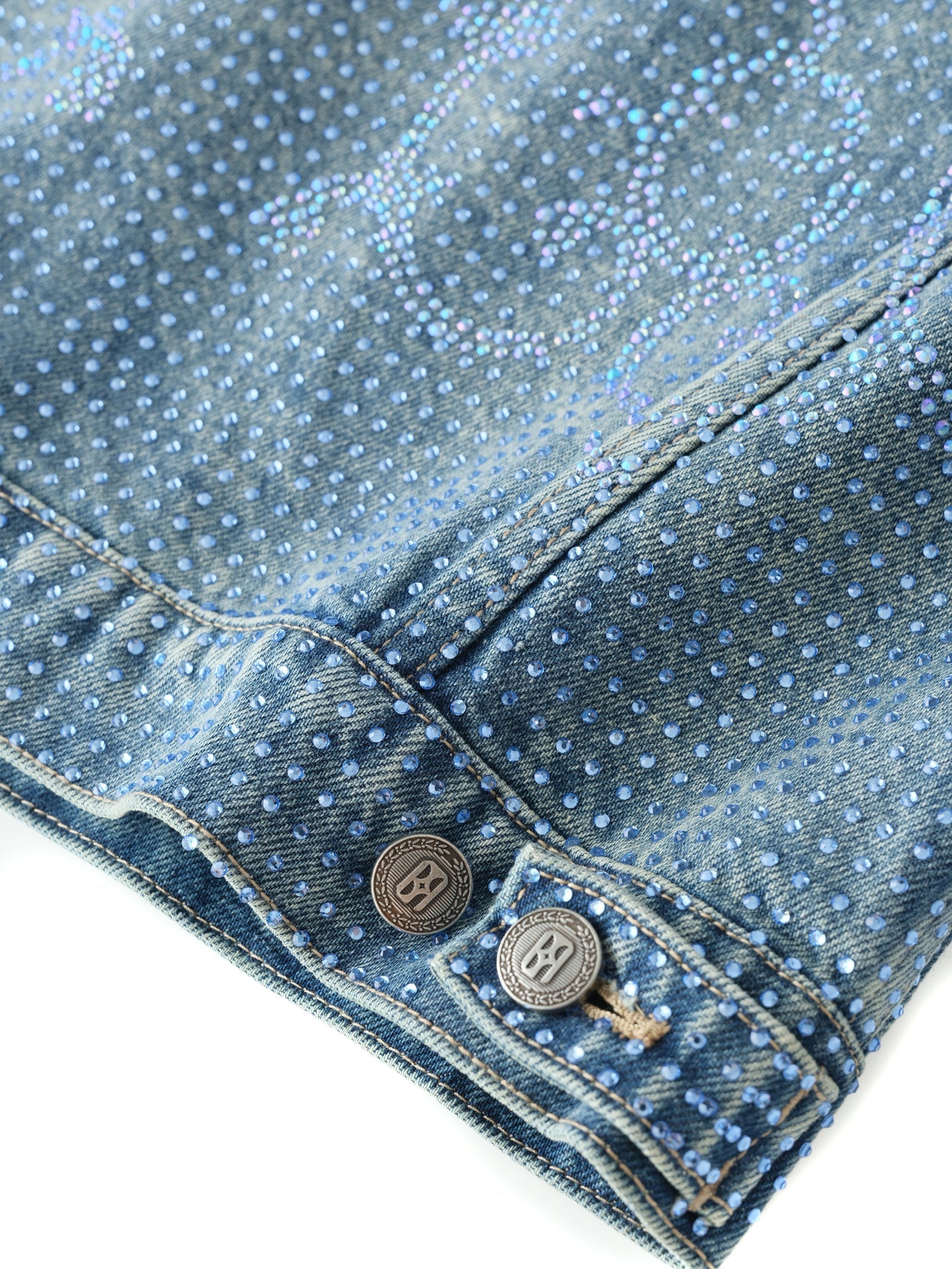 20k Diamond Vine Denim Jacket in BLU