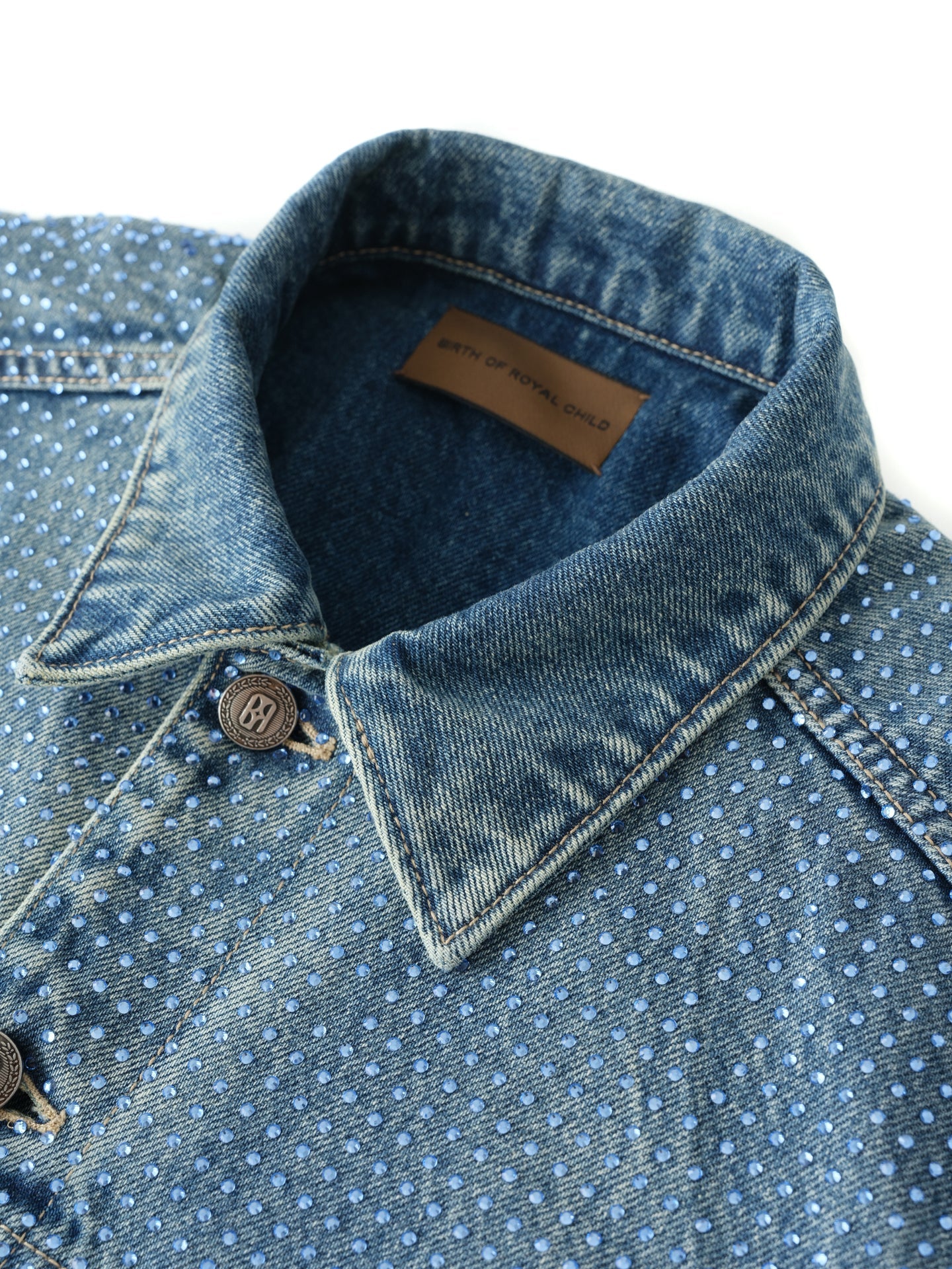20k Diamond Vine Denim Jacket in BLU